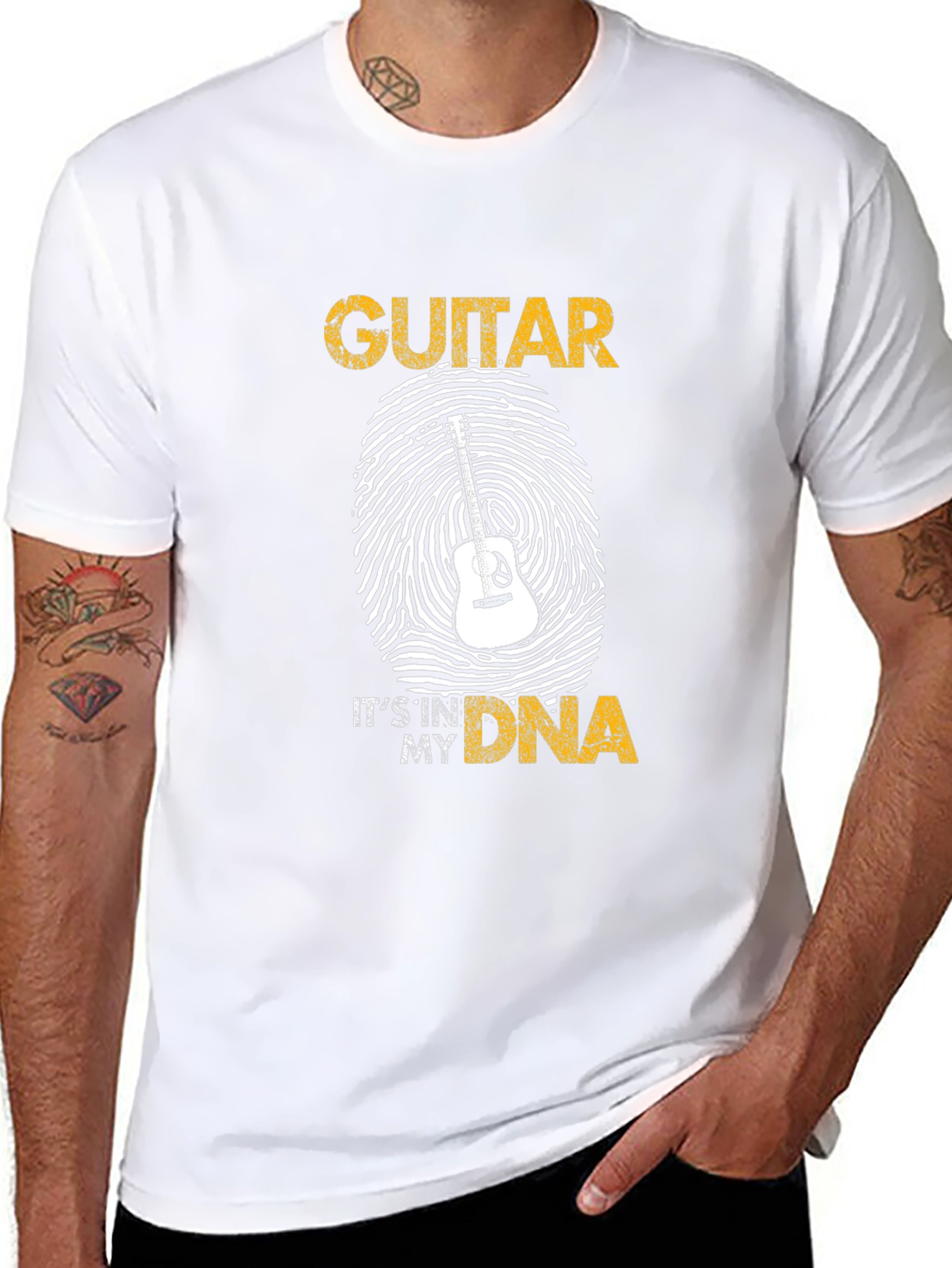 Guitar DNA T-Shirt - Music Lover Tee