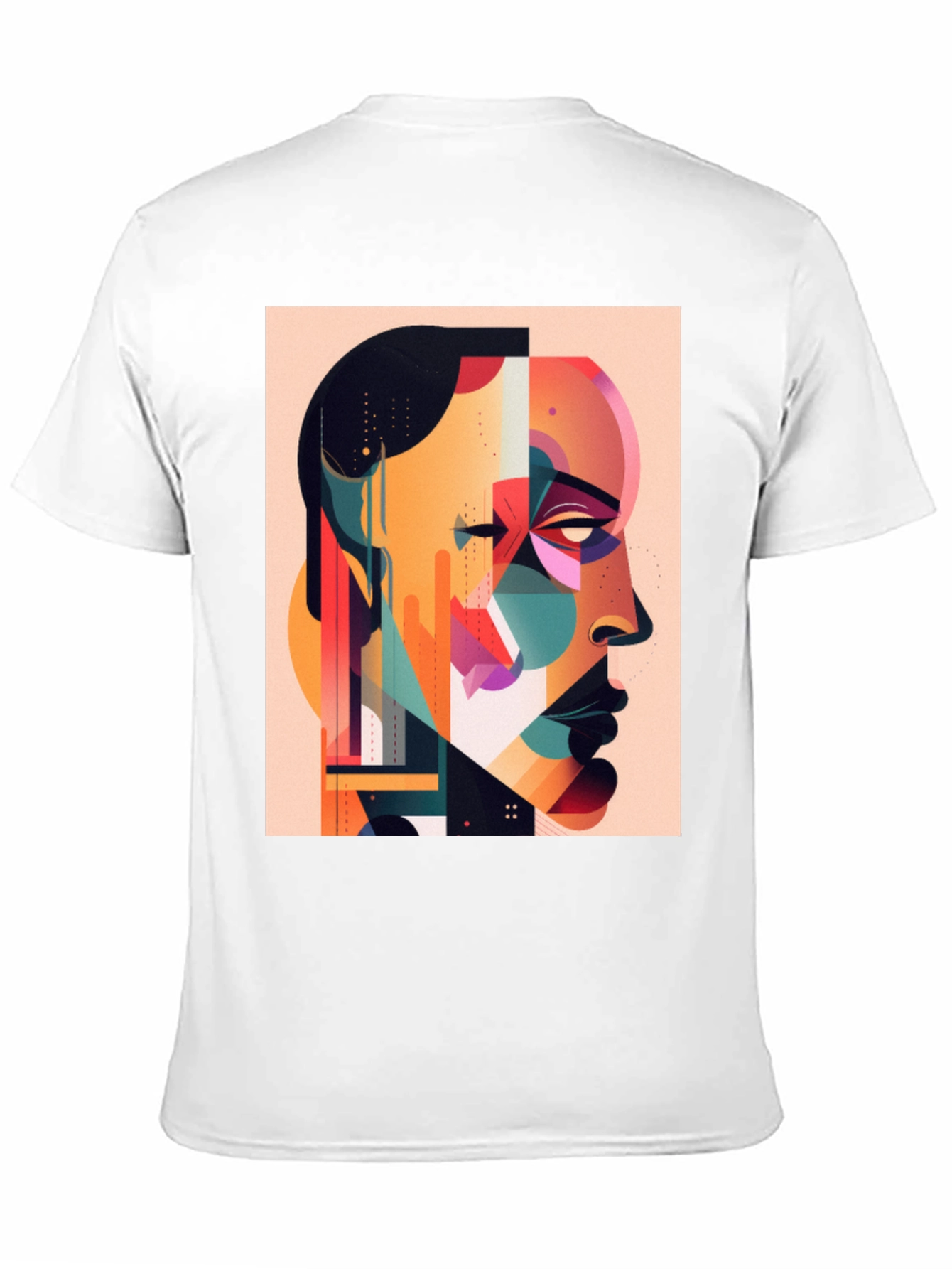 Abstract Art Print Black T-Shirt - Modern Graphic Tee