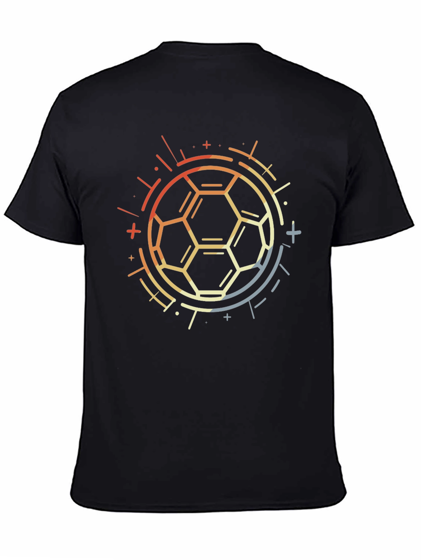 Geometric Soccer Ball Graphic Tee