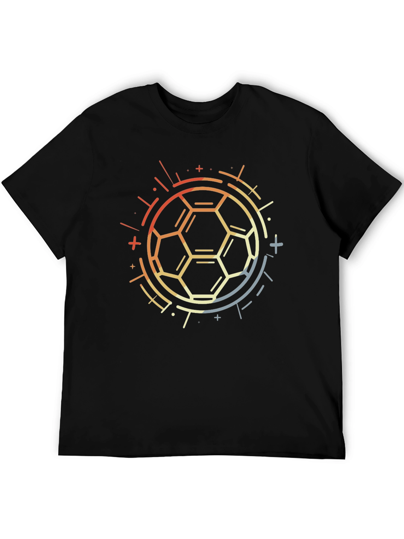 Geometric Soccer Ball Graphic Tee