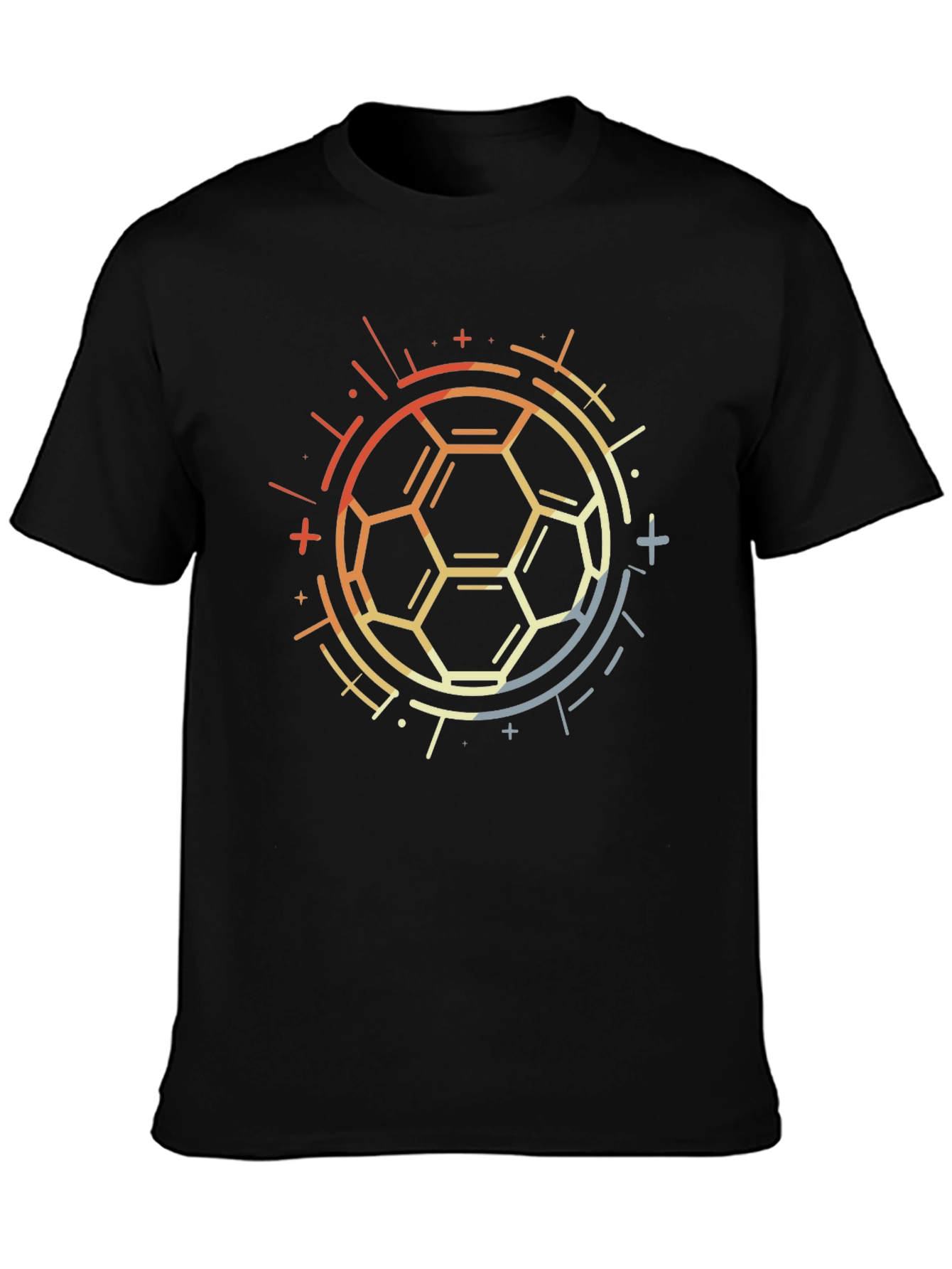 Geometric Soccer Ball Graphic Tee