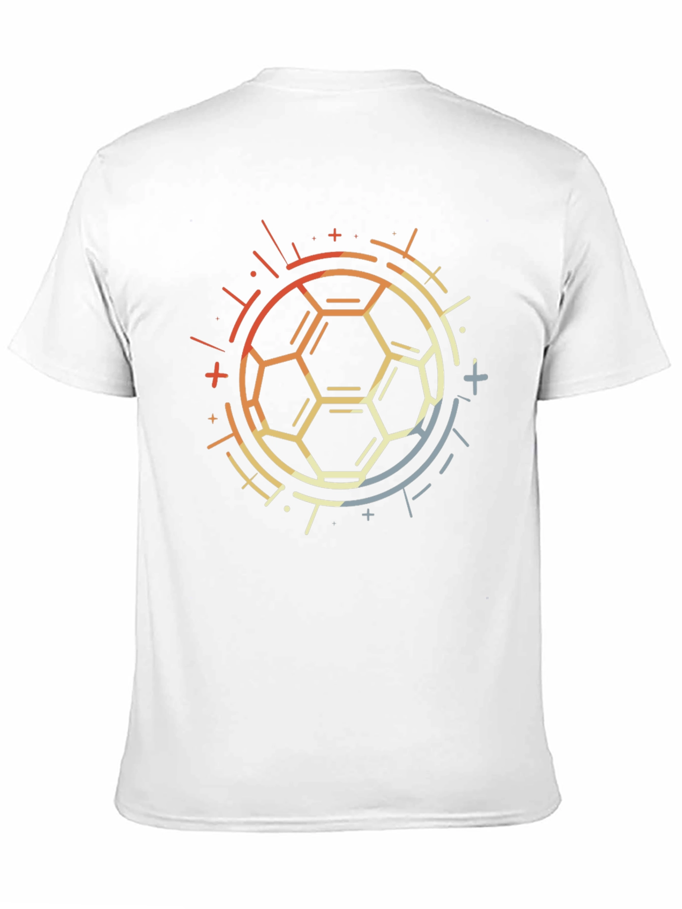 Geometric Soccer Ball Graphic Tee