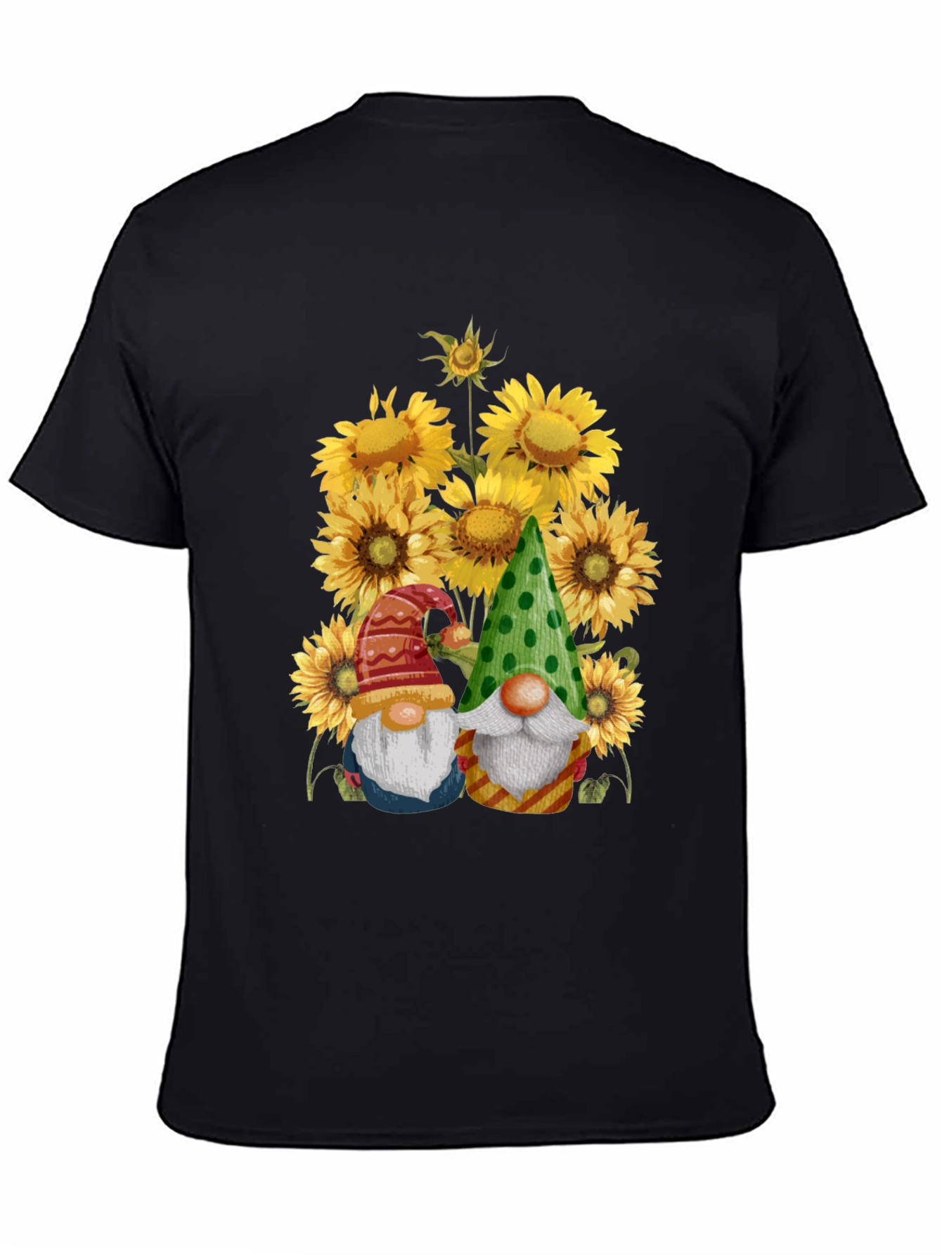 Gnome & Sunflower Graphic Tee