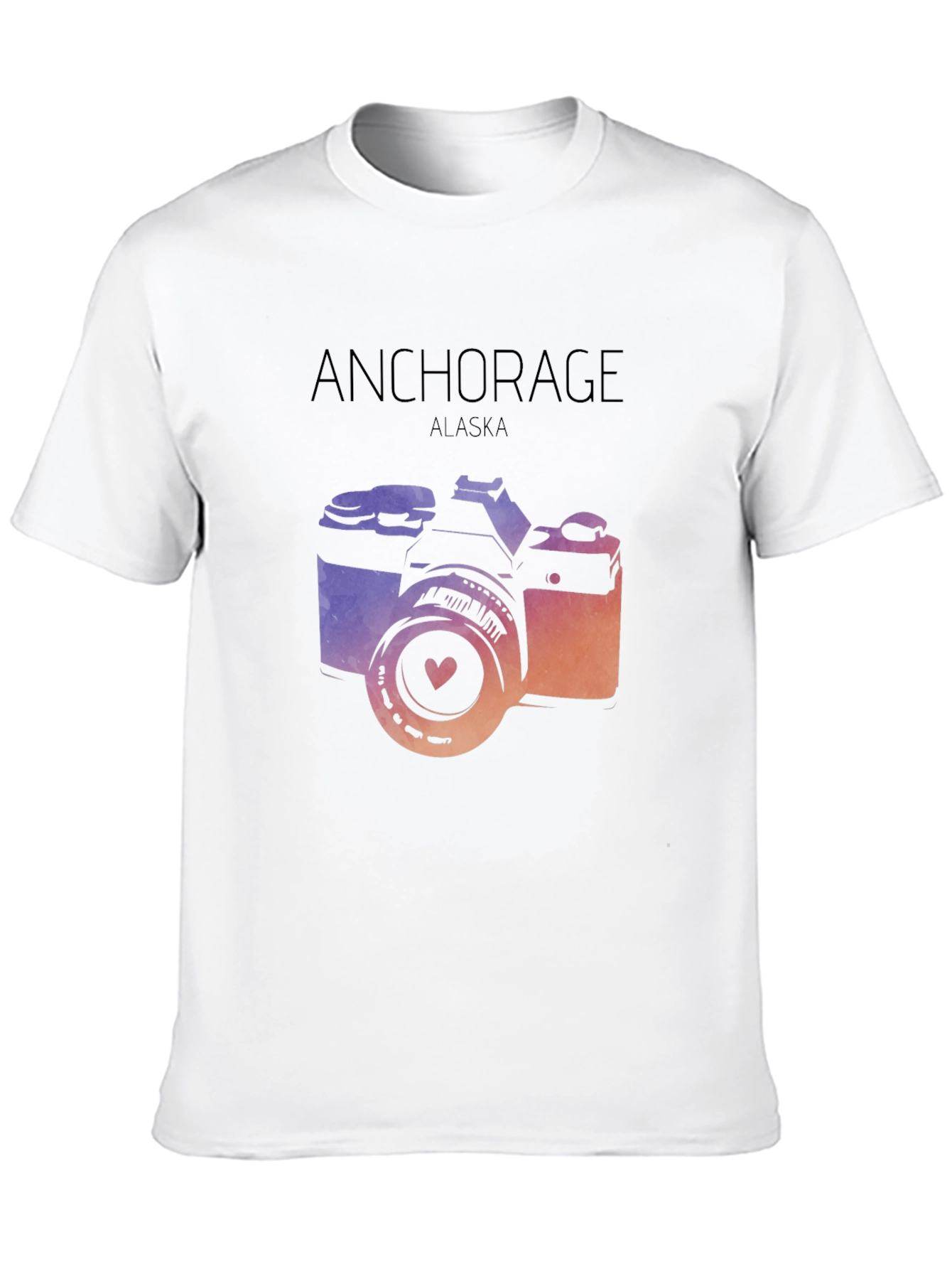 Anchorage Alaska Camera Graphic T-Shirt