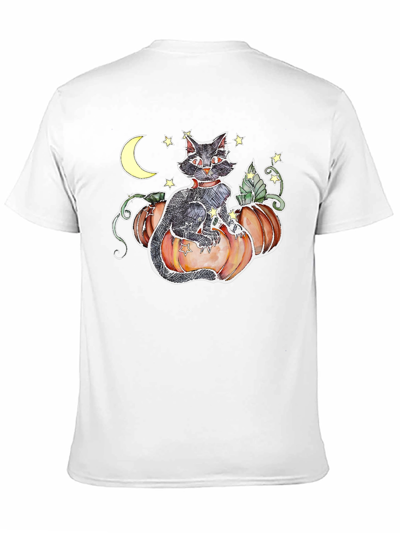 Halloween Cat Pumpkin T-Shirt