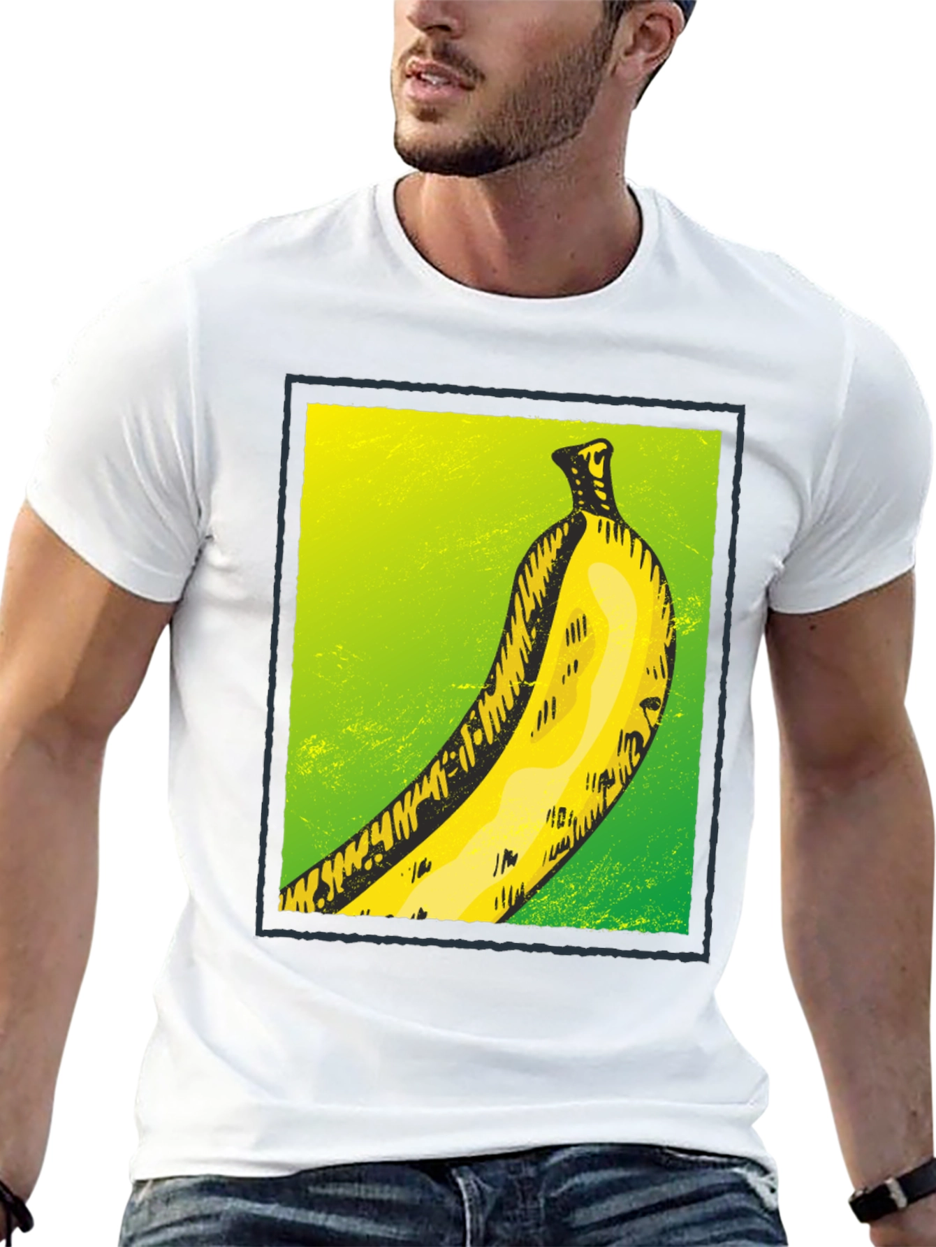 Banana Graphic Tee - Quirky Fruit Design