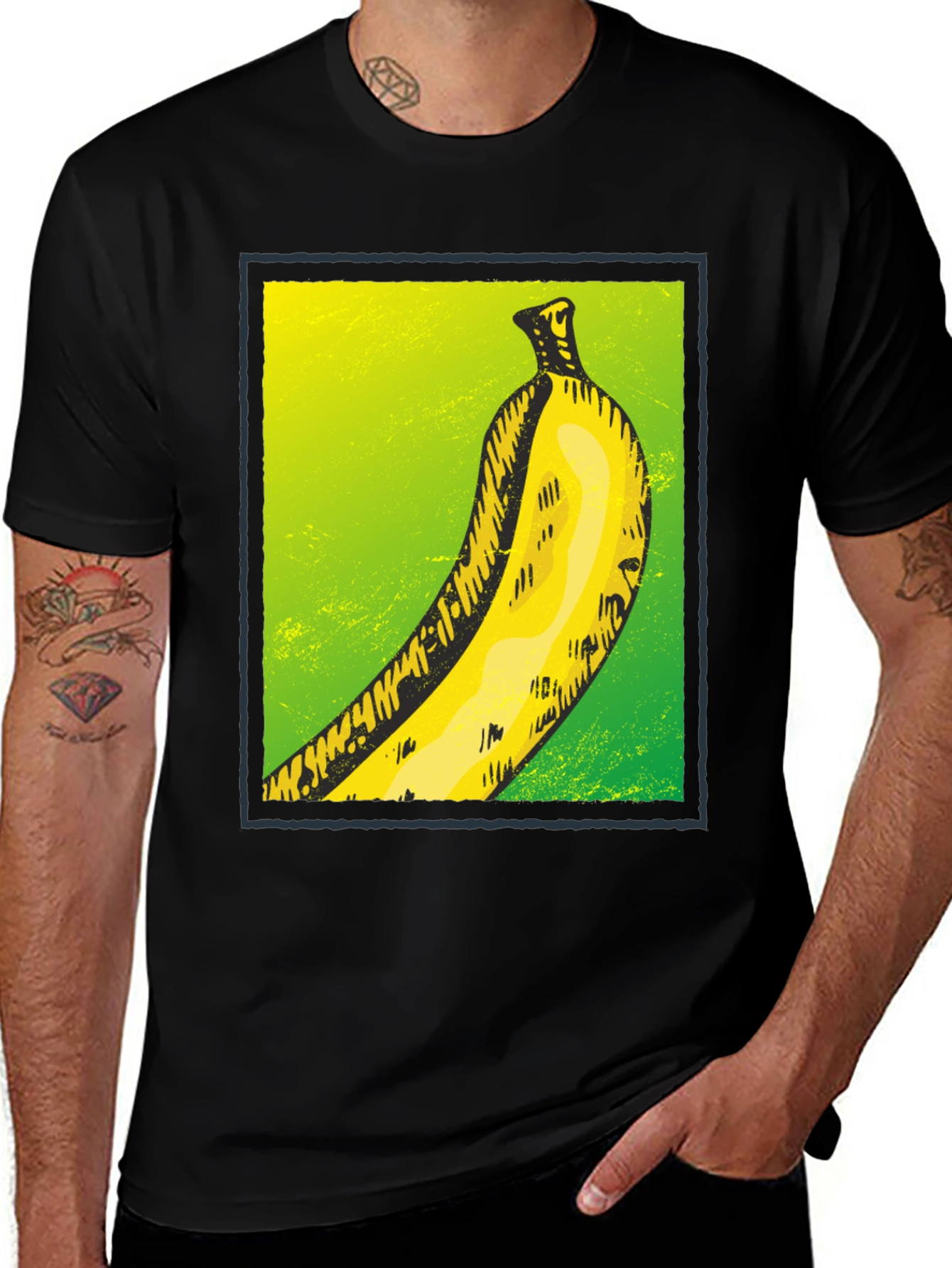 Banana Graphic Tee - Quirky Fruit Design