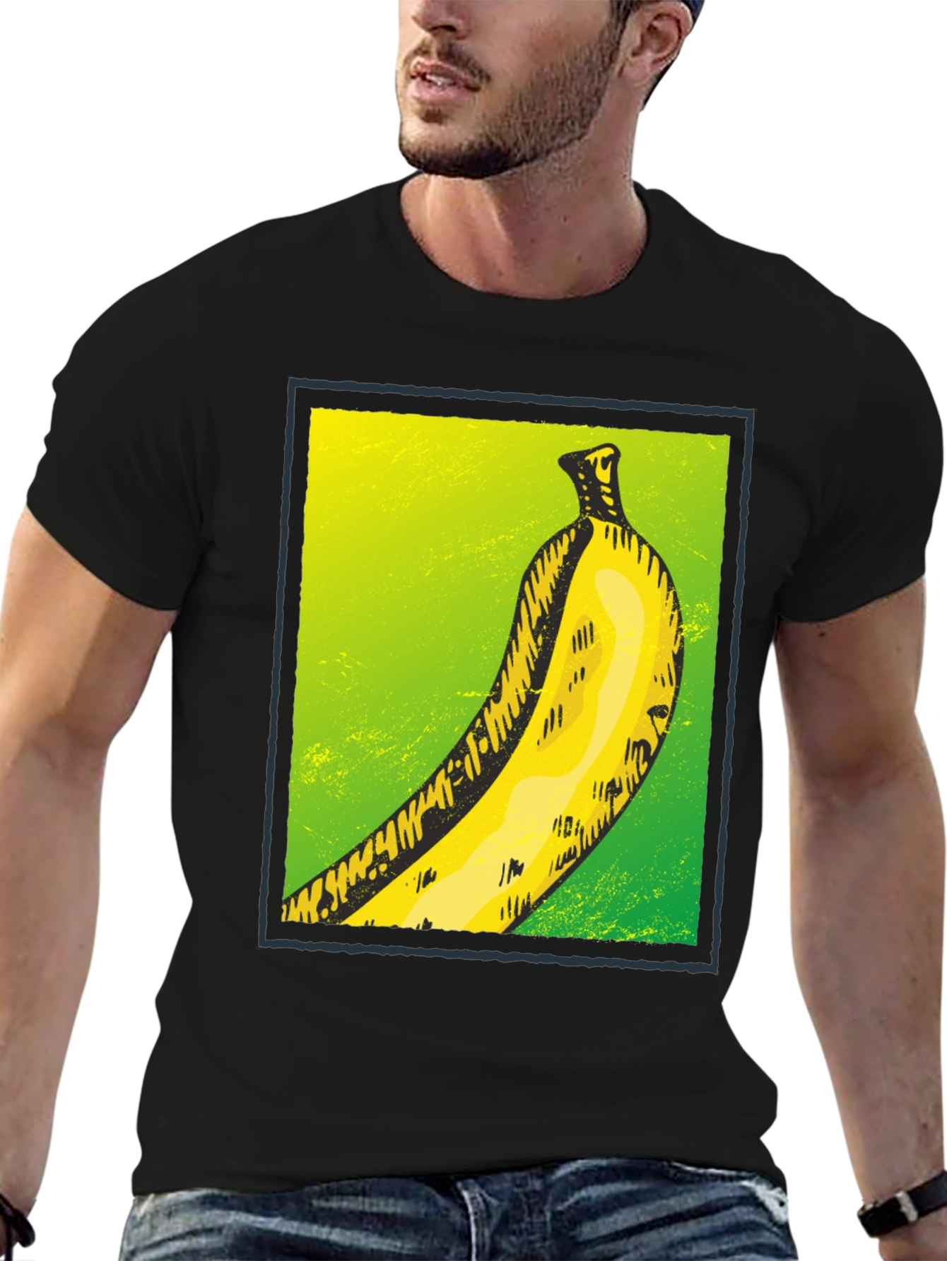 Banana Graphic Tee - Quirky Fruit Design