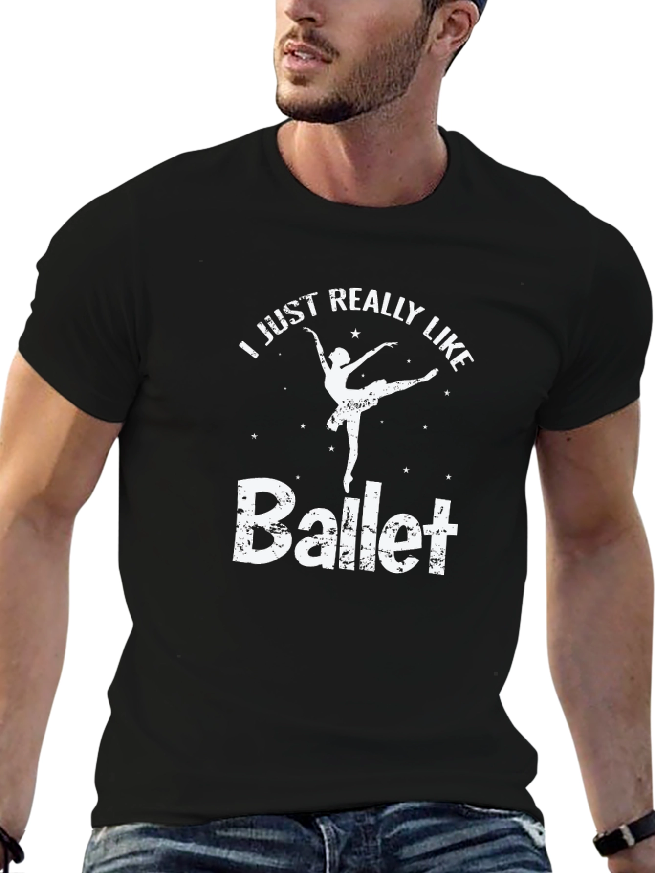 Ballet Lovers Graphic T-Shirt - Black