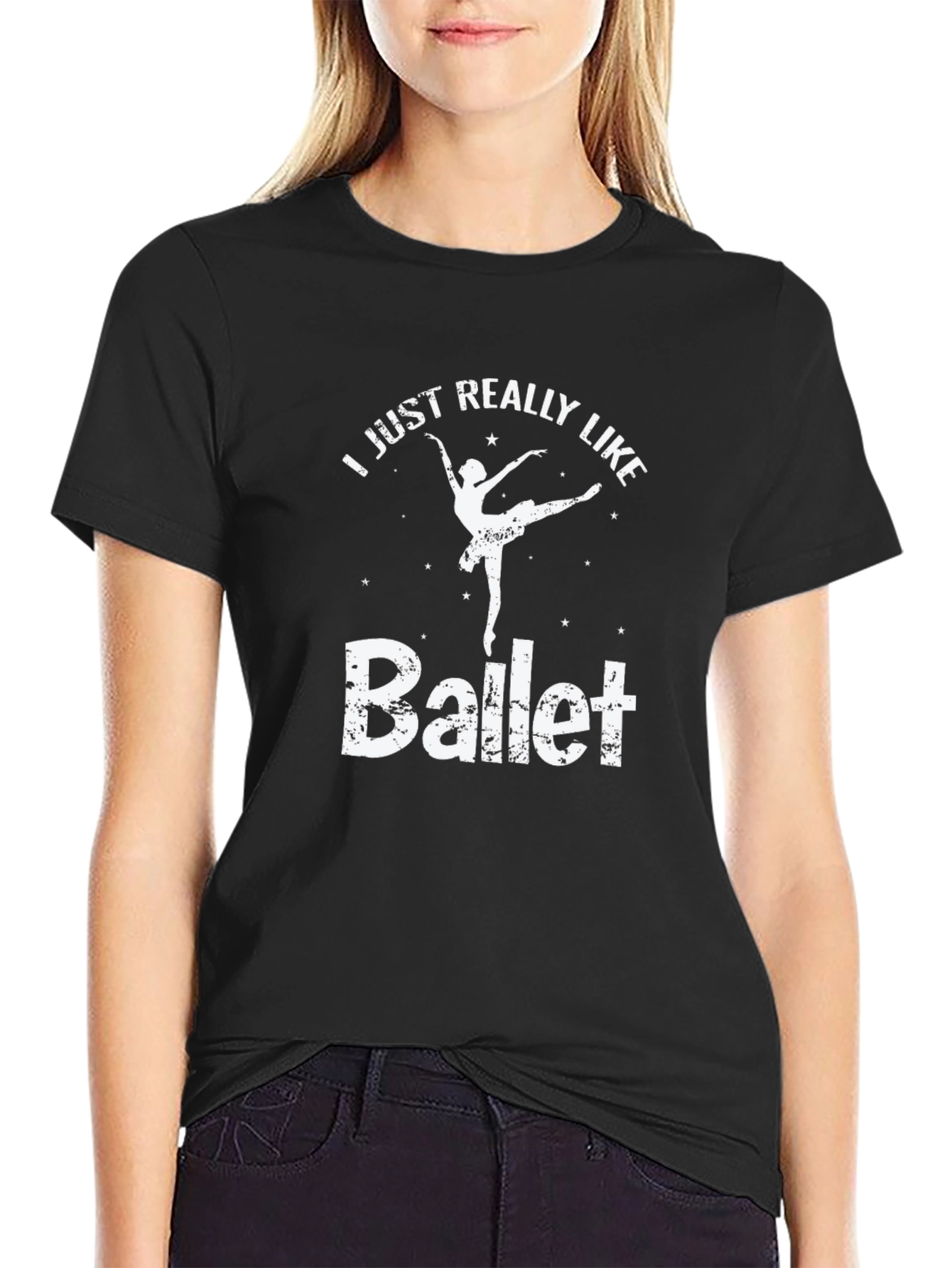 Ballet Lovers Graphic T-Shirt - Black