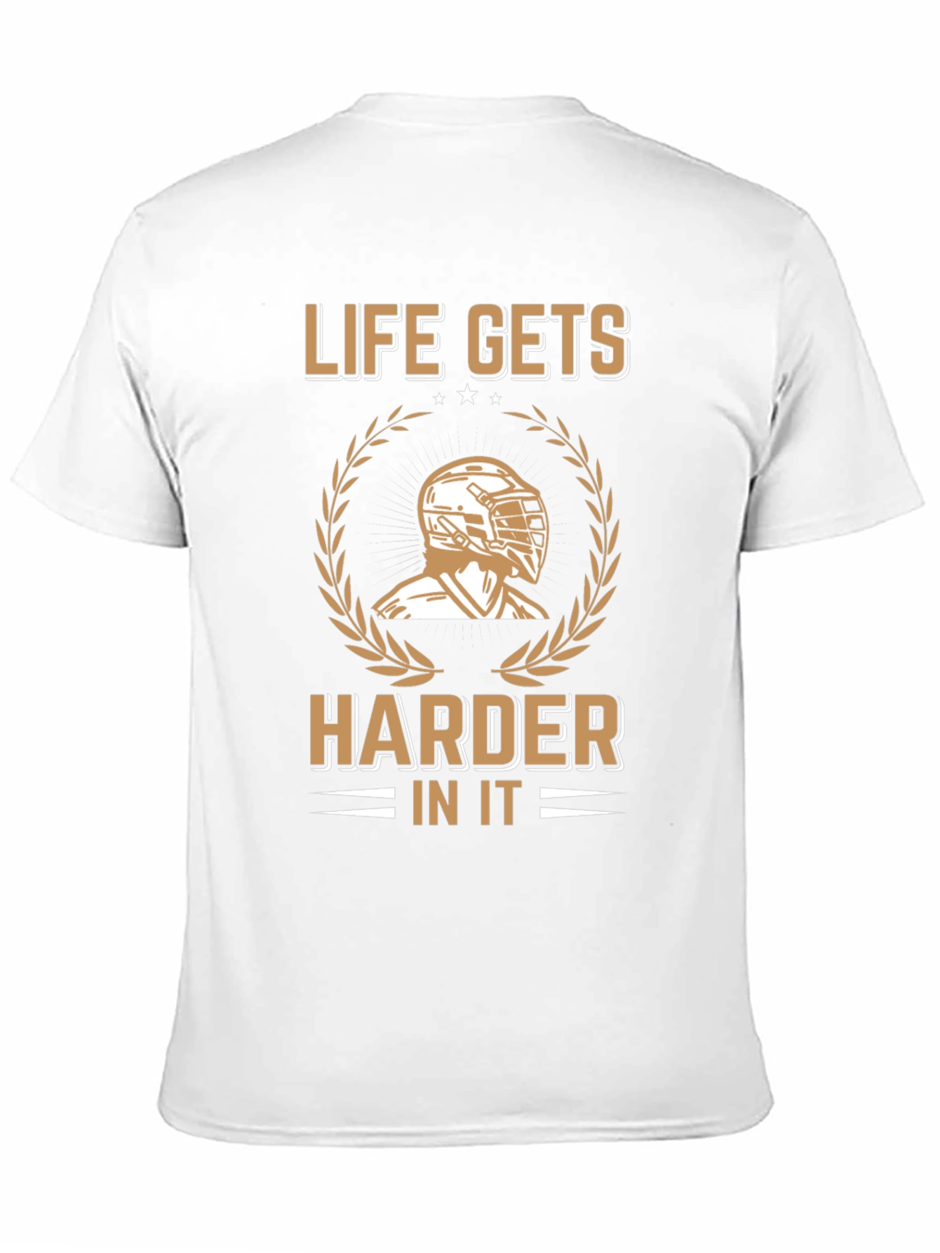 Life Gets Harder T-Shirt - Hockey Goalie Design