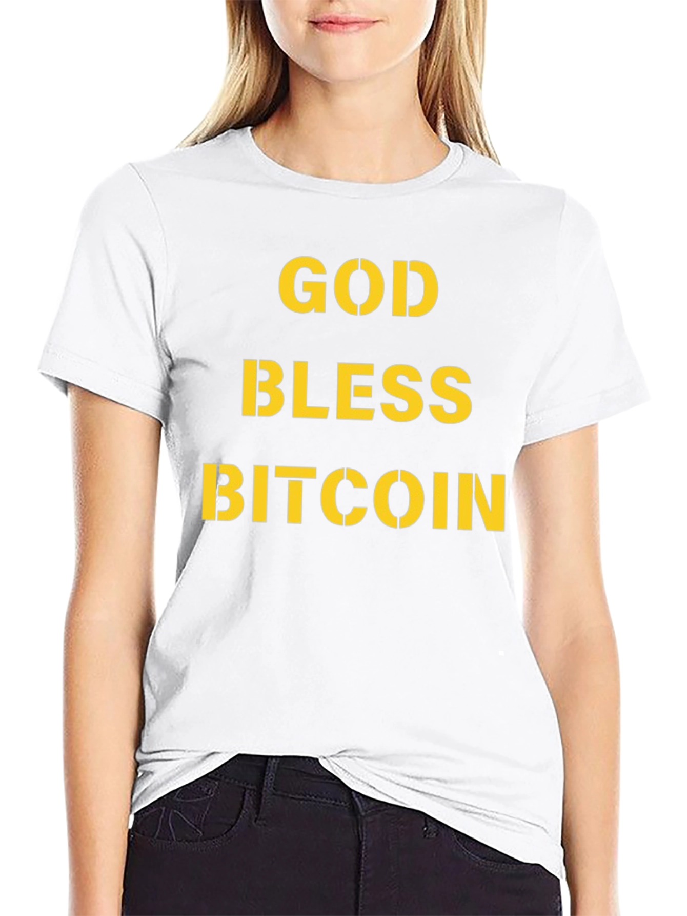 God Bless Bitcoin T-Shirt - Crypto Enthusiast Apparel