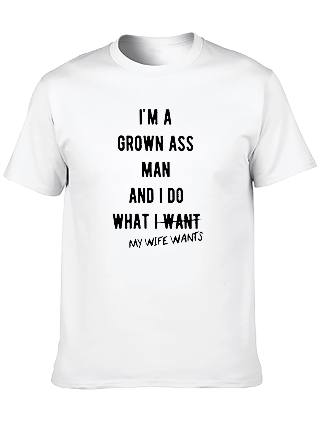 Grown Ass Man Graphic Tee - Funny Husband Shirt