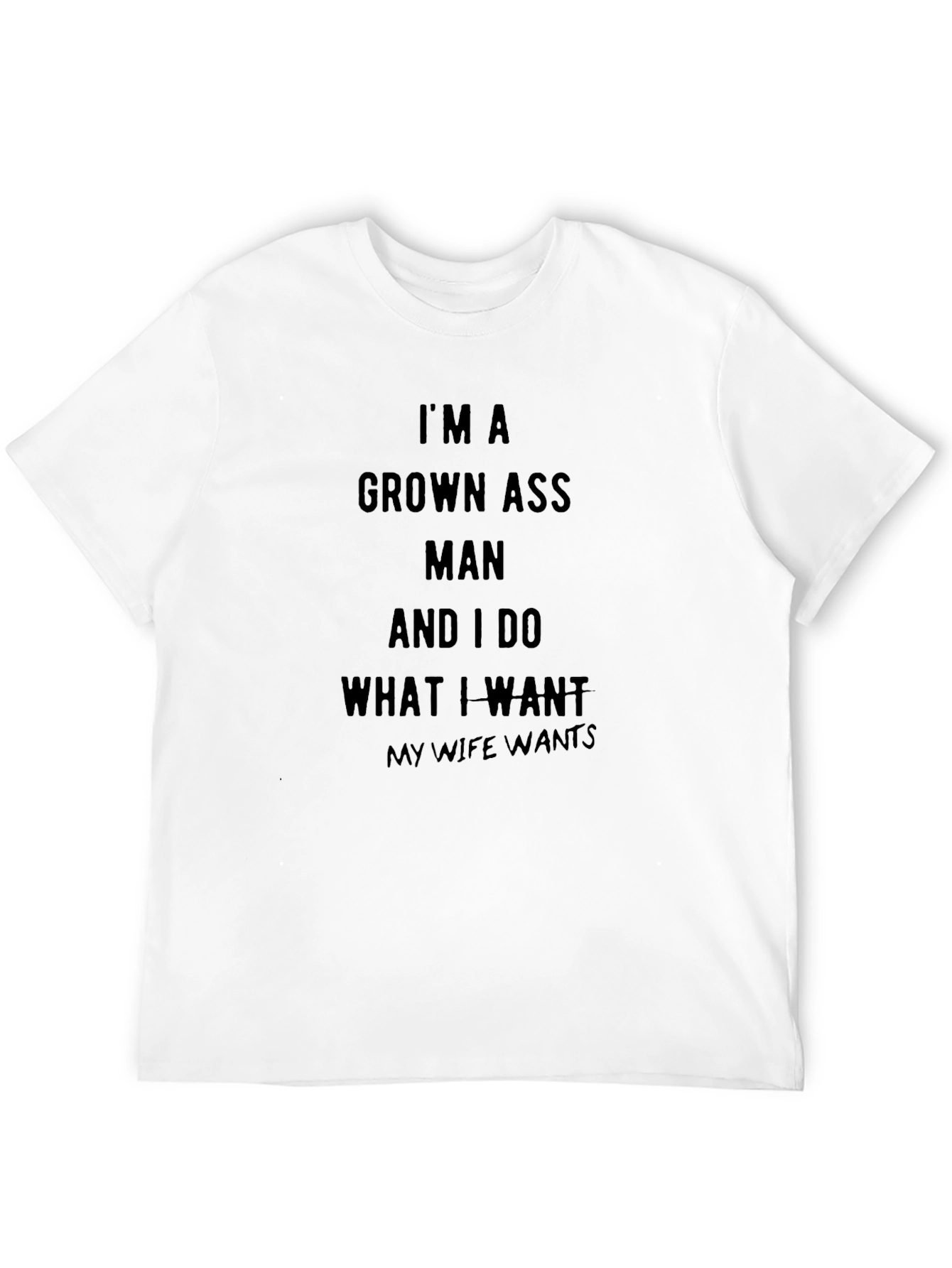 Grown Ass Man Graphic Tee - Funny Husband Shirt