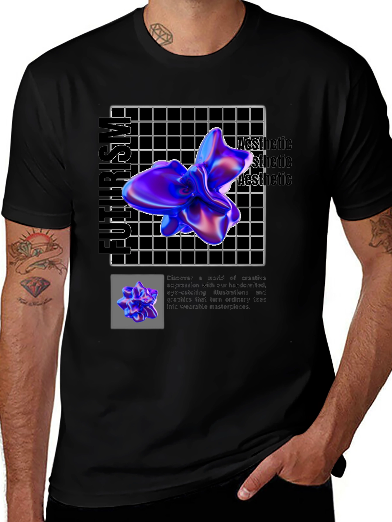 Futurism Aesthetic Graphic Tee - Unique Design