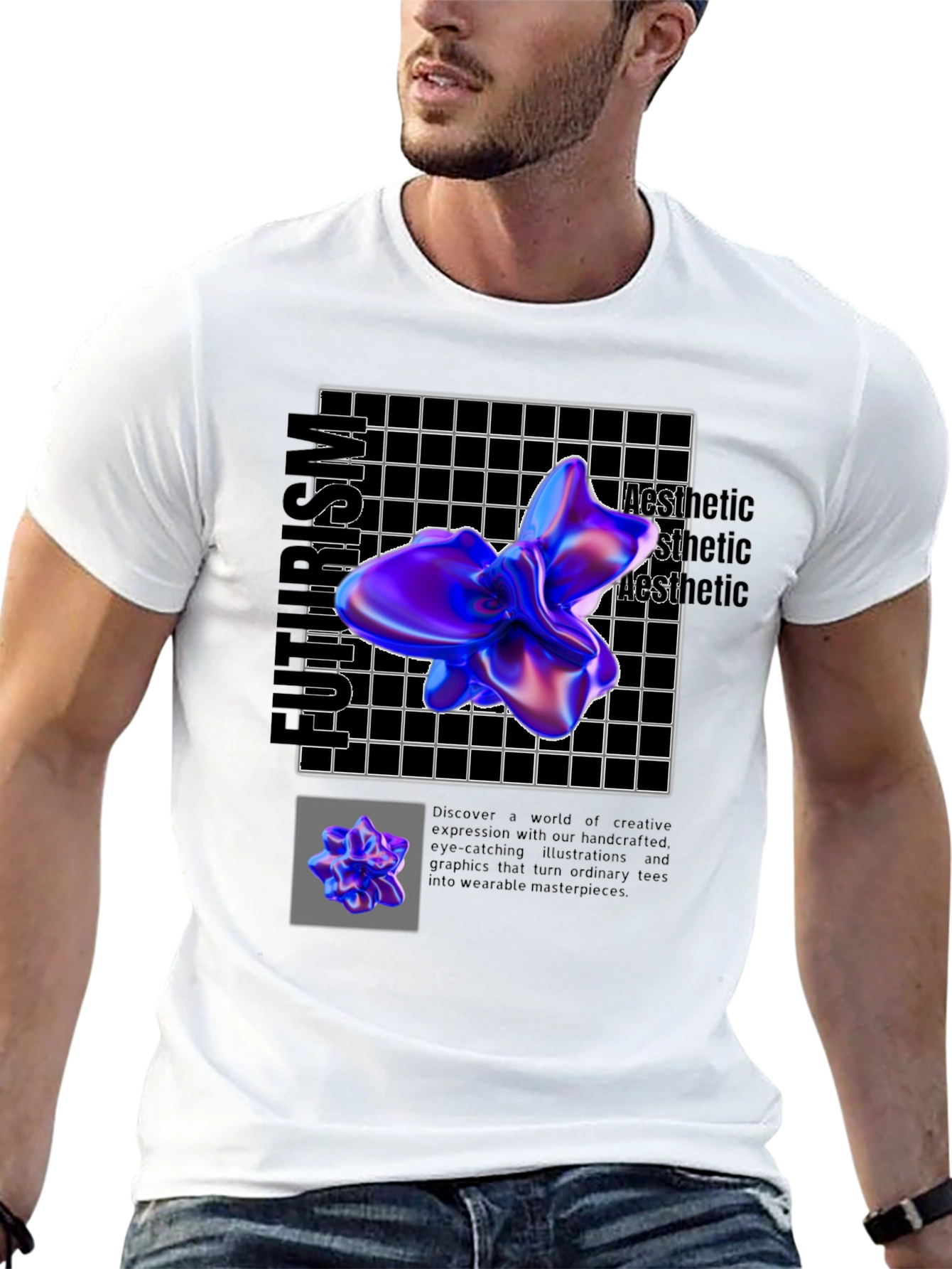 Futurism Aesthetic Graphic Tee - Unique Design