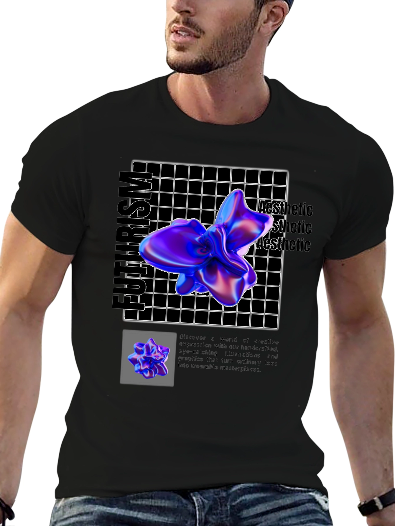 Futurism Aesthetic Graphic Tee - Unique Design