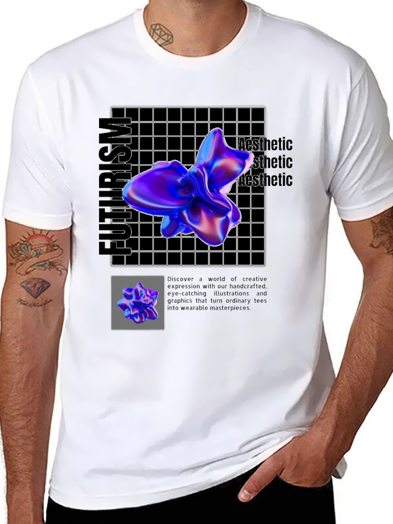 Futurism Aesthetic Graphic Tee - Unique Design