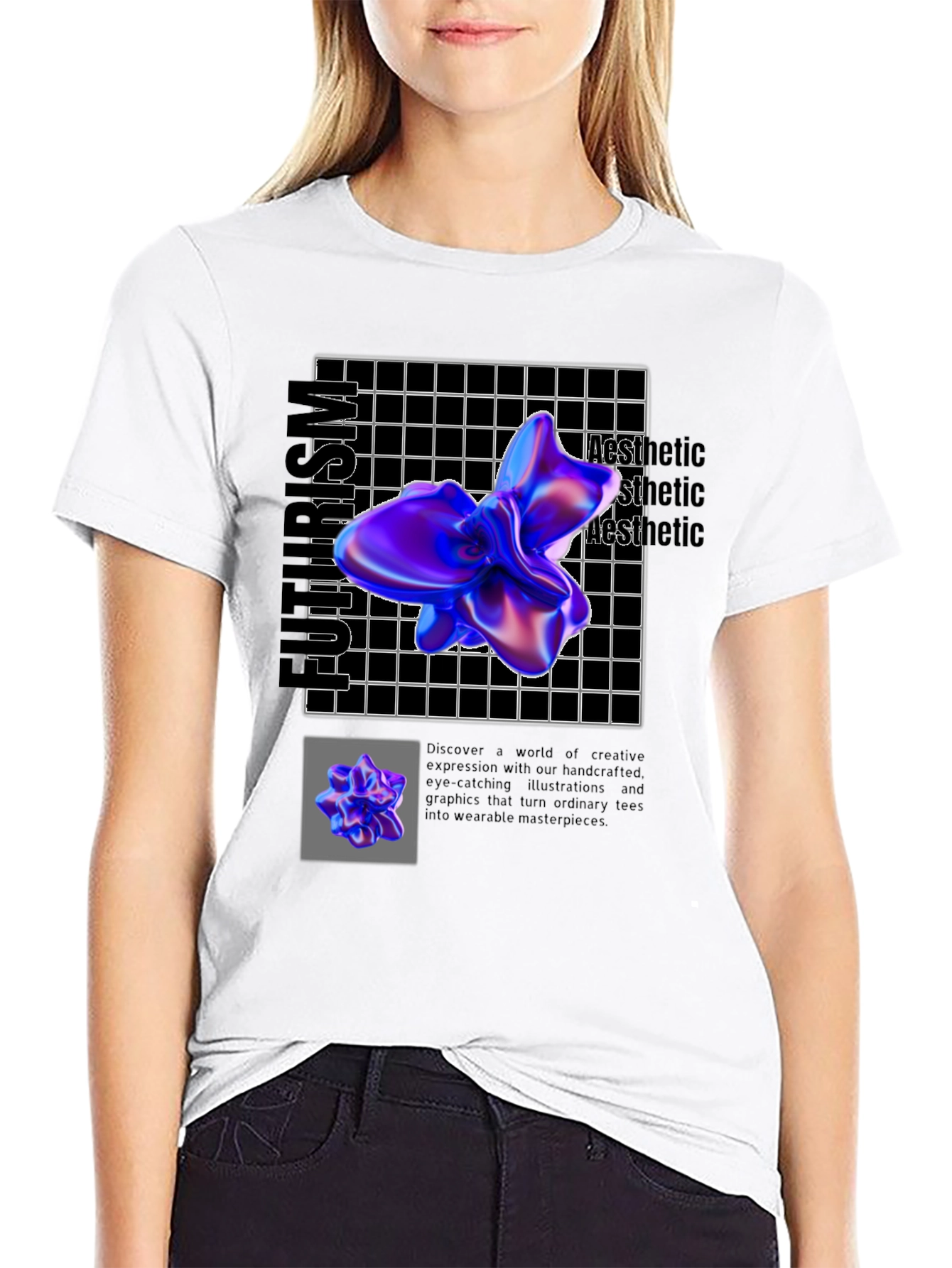 Futurism Aesthetic Graphic Tee - Unique Design