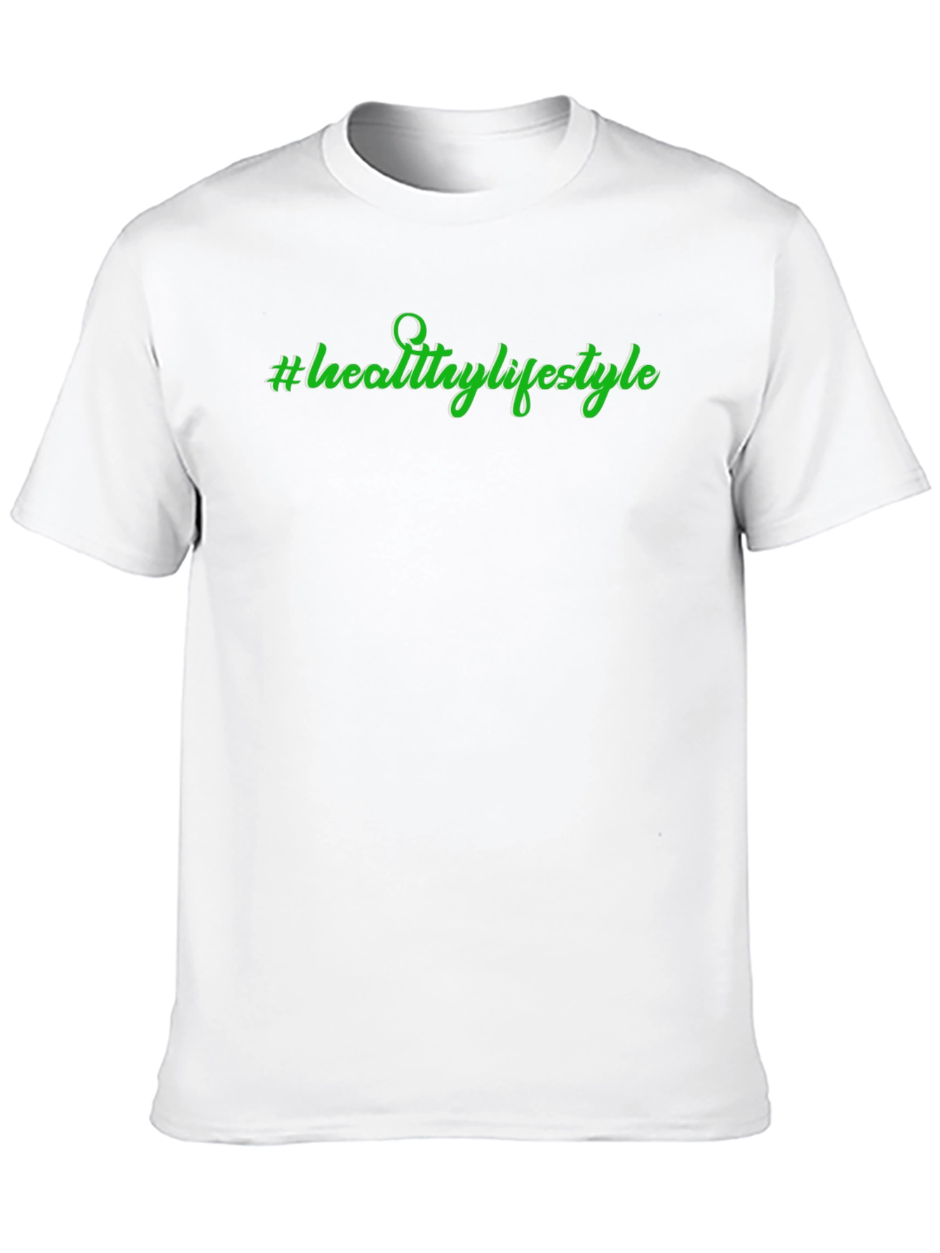 Healthy Lifestyle T-Shirt - Black Casual Tee