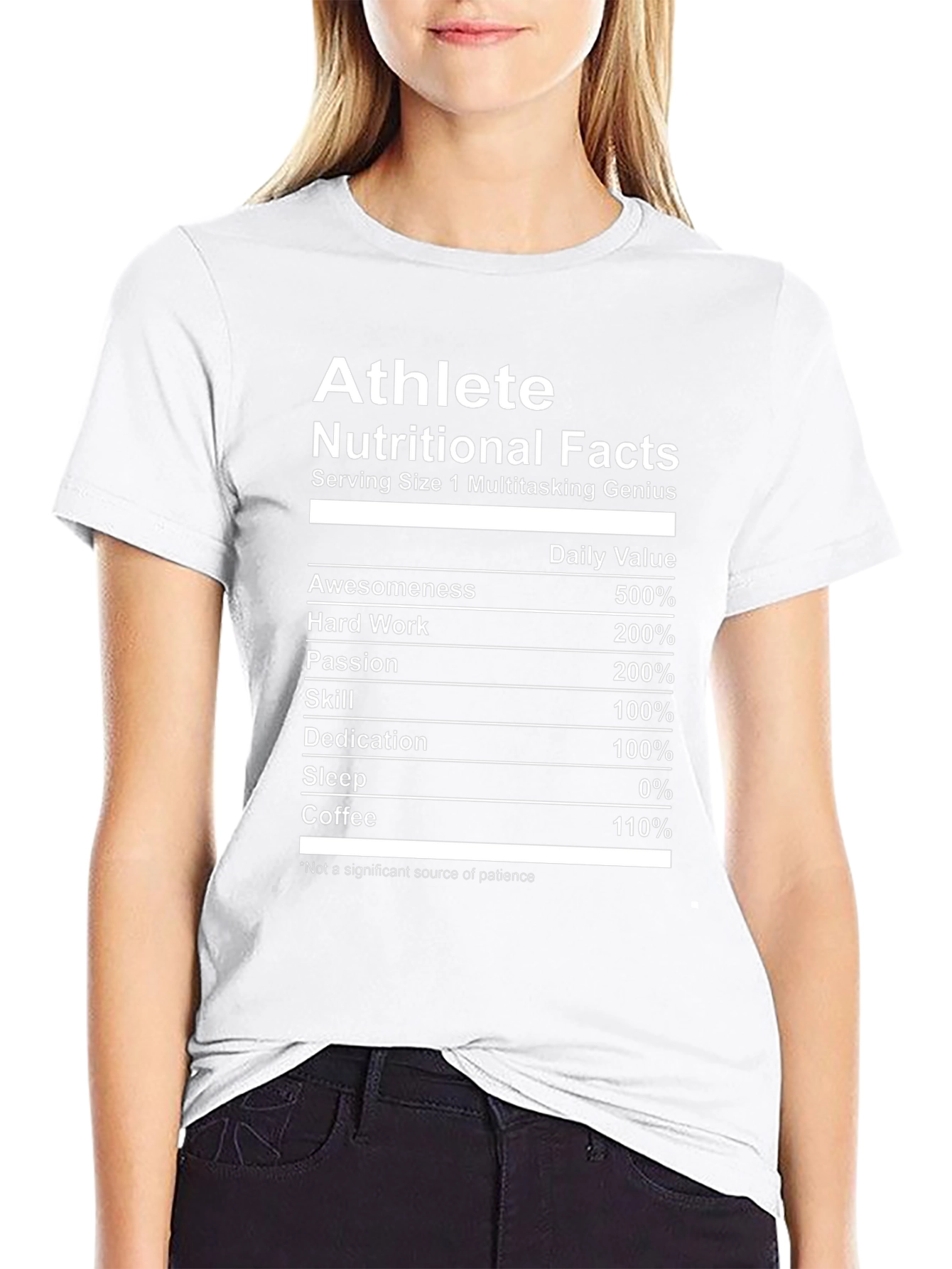 Athlete Nutritional Facts T-Shirt