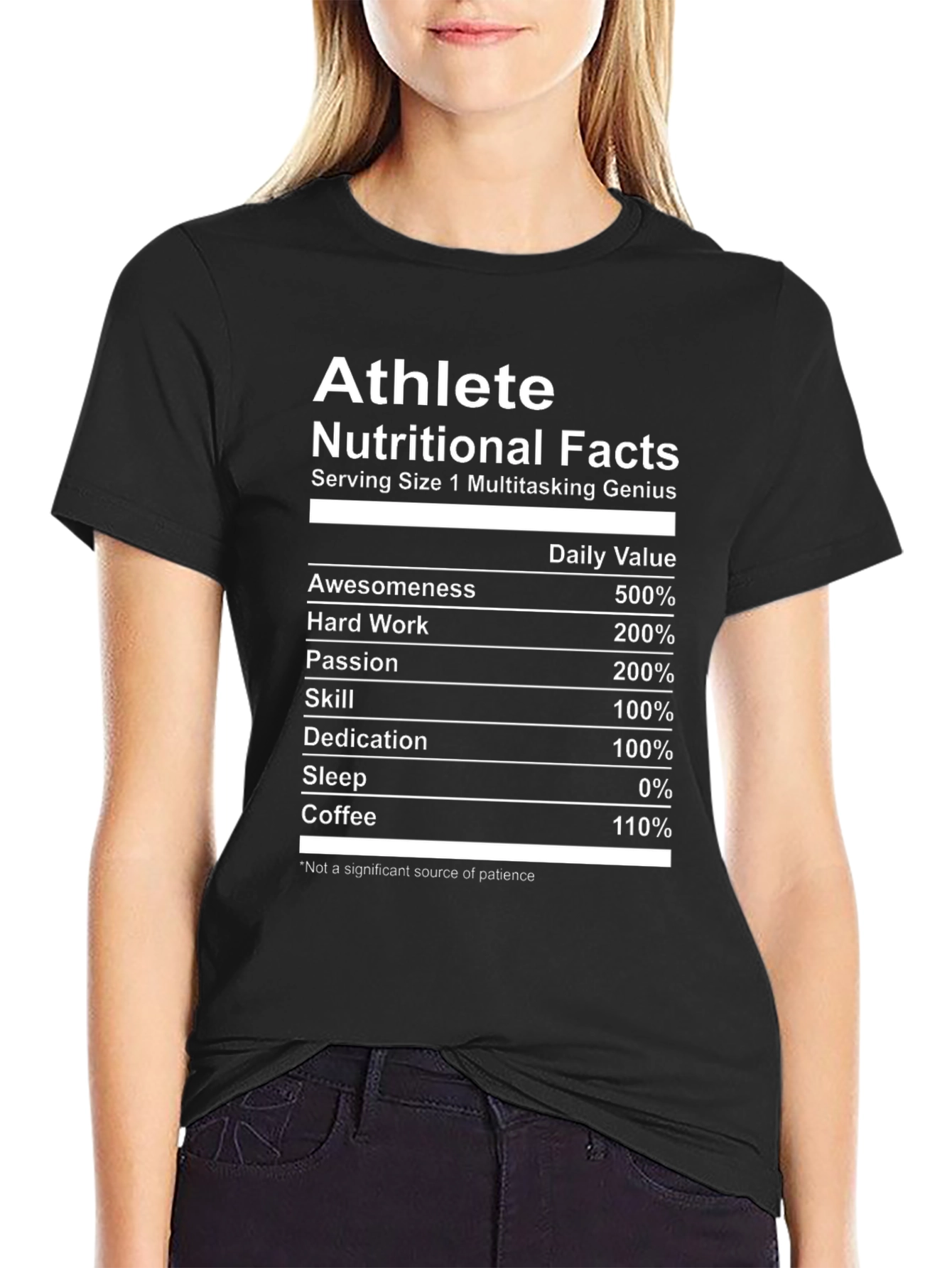 Athlete Nutritional Facts T-Shirt
