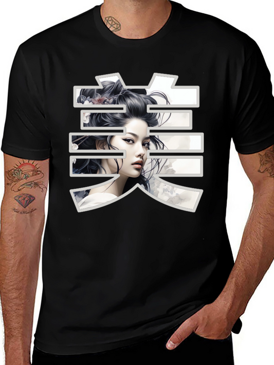 Geisha Graphic Black T-Shirt