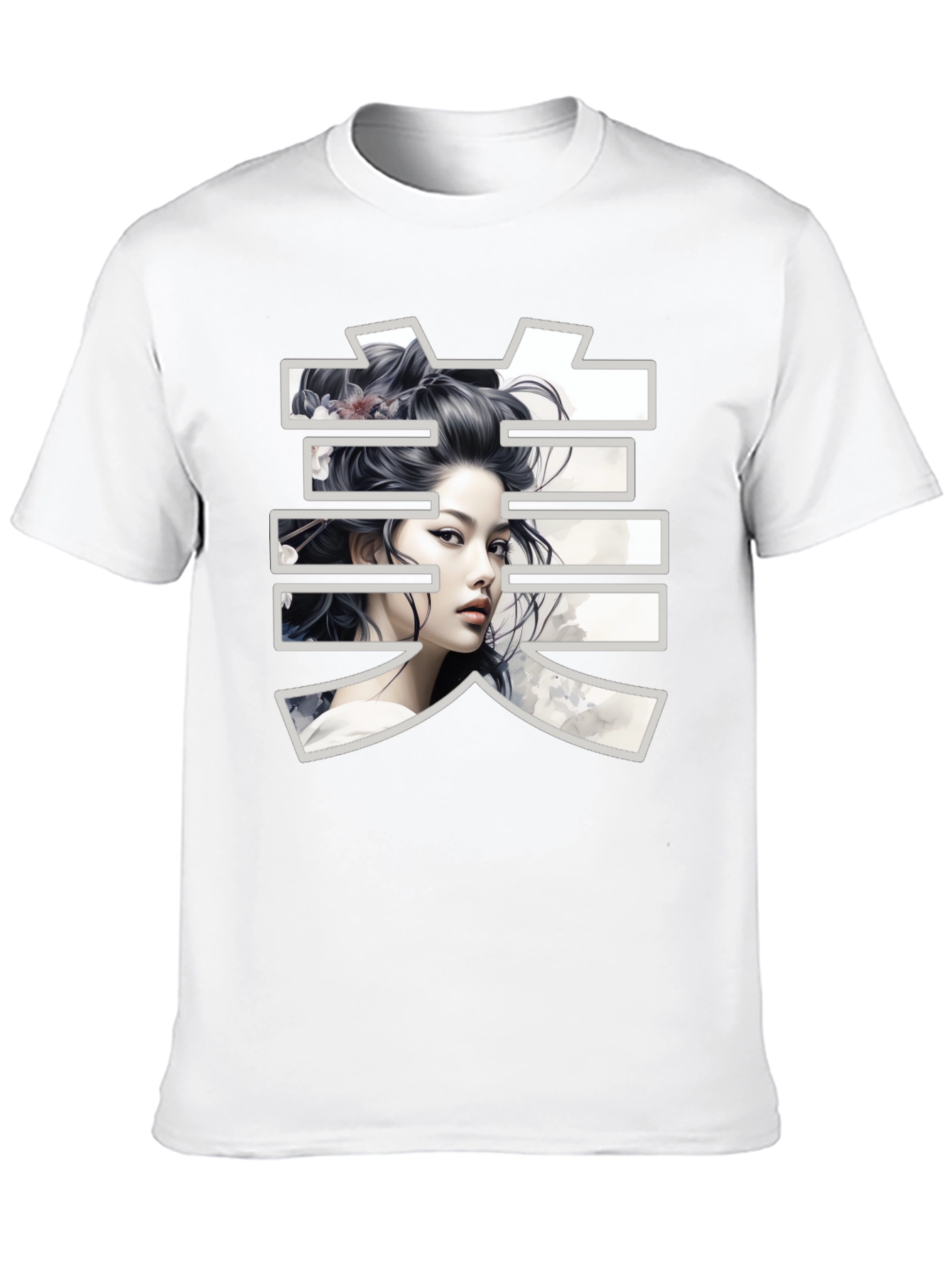 Geisha Graphic Black T-Shirt