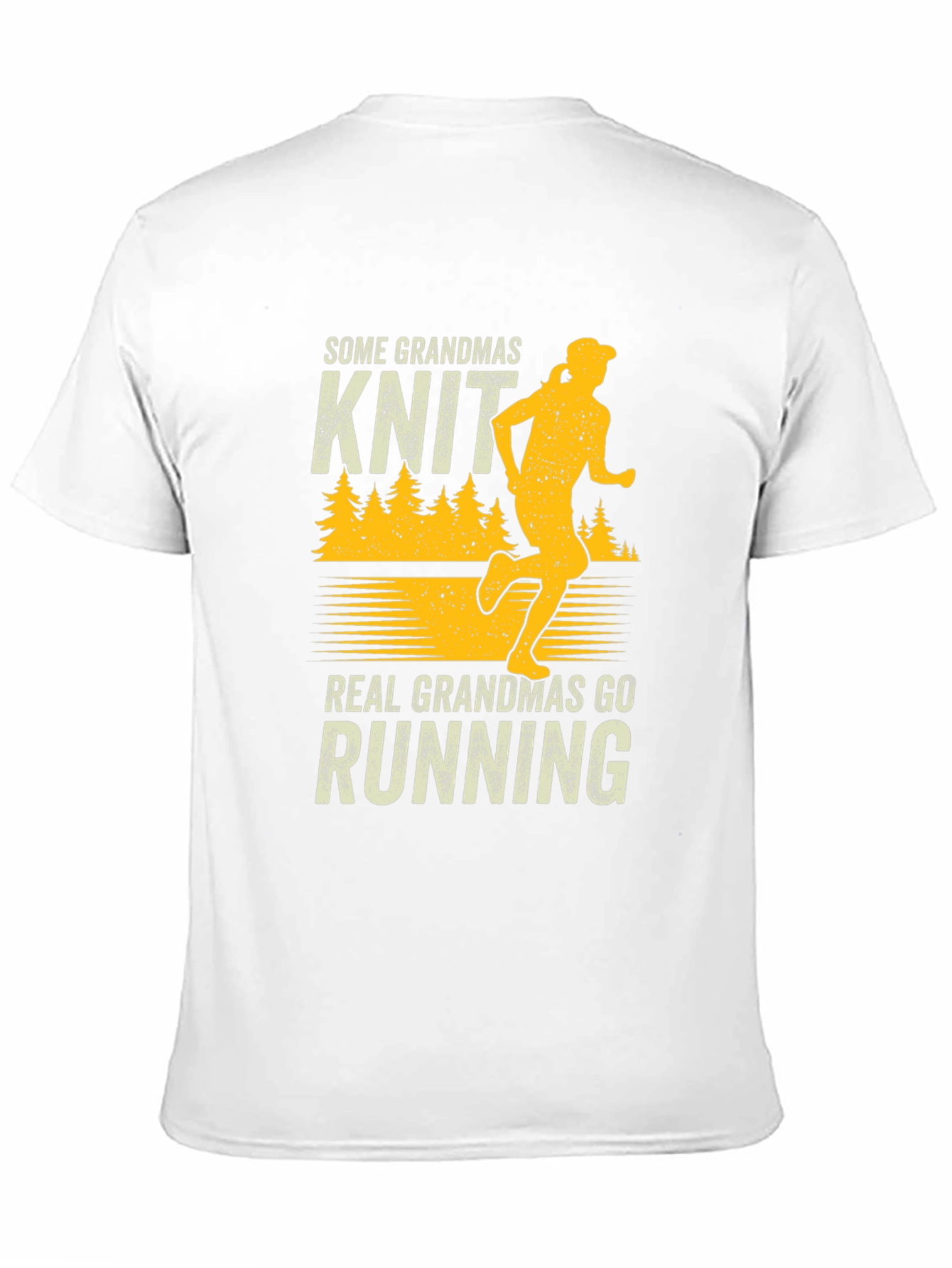 Grandma Running T-Shirt - Knit vs. Running Graphic Tee