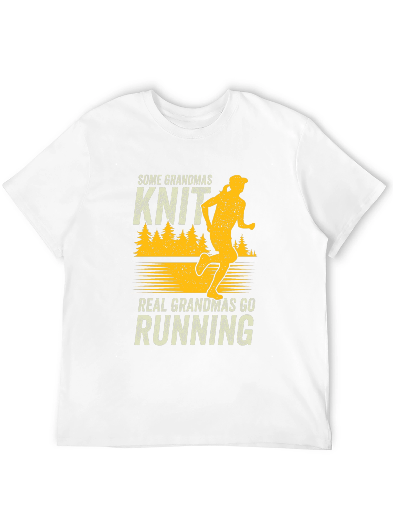 Grandma Running T-Shirt - Knit vs. Running Graphic Tee