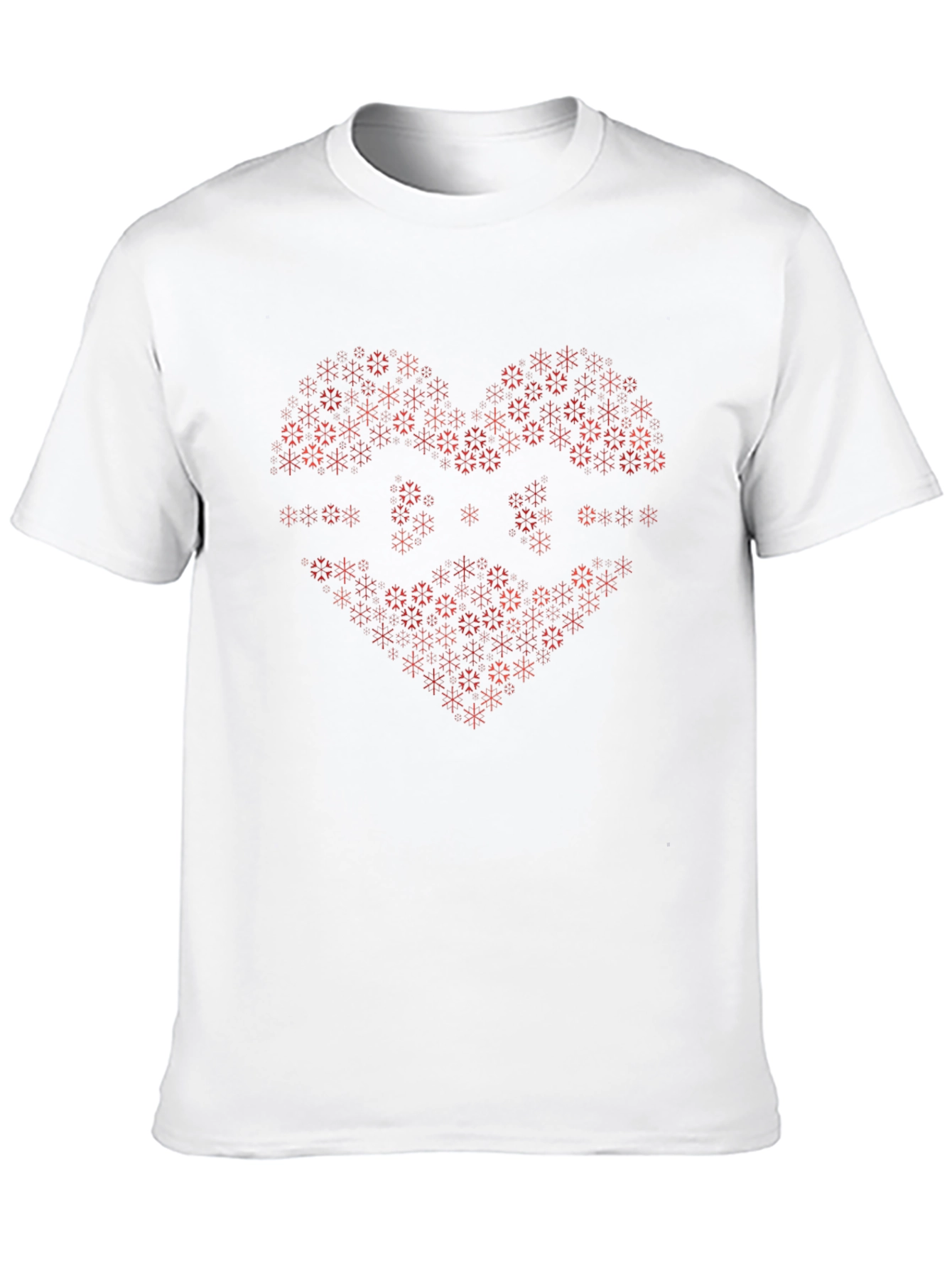 Geometric Heart Graphic Tee - Black