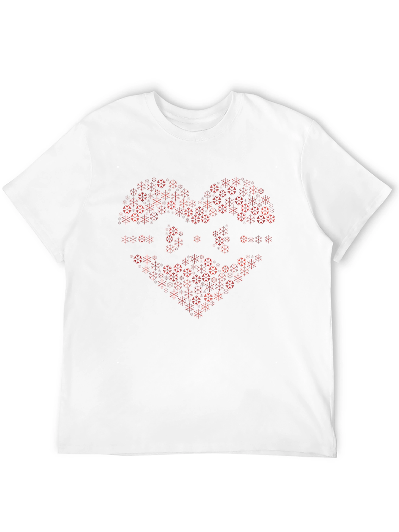 Geometric Heart Graphic Tee - Black