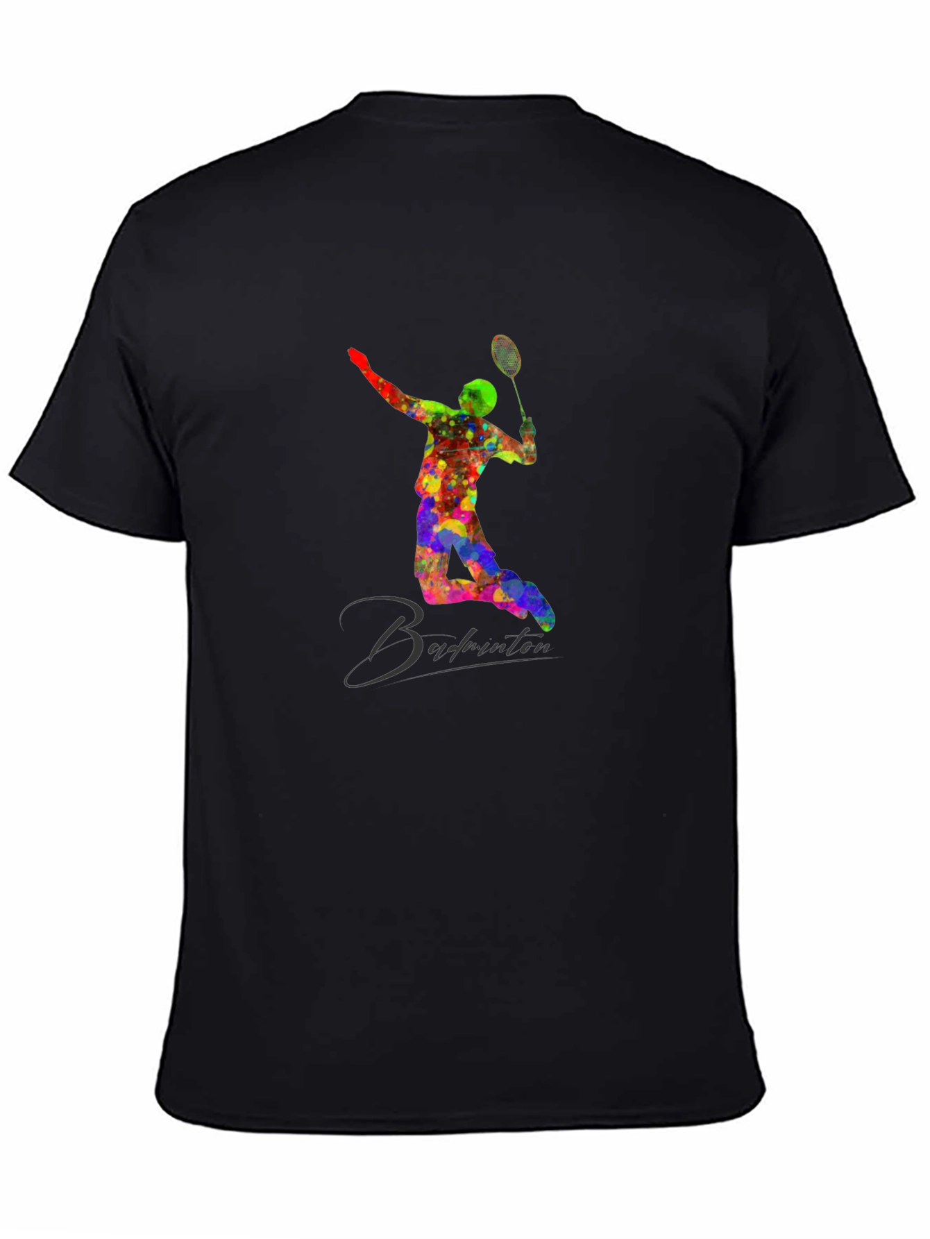 Badminton Player Graphic T-Shirt - Stylish Cotton Tee