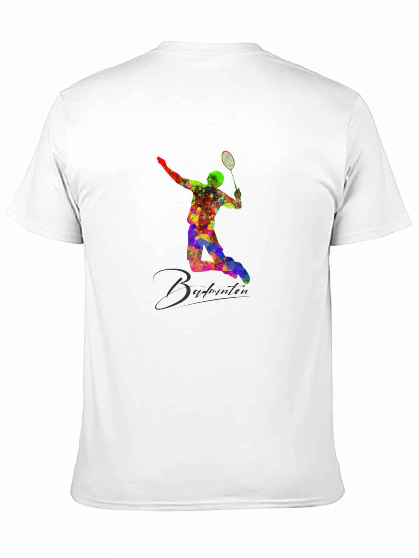 Badminton Player Graphic T-Shirt - Stylish Cotton Tee