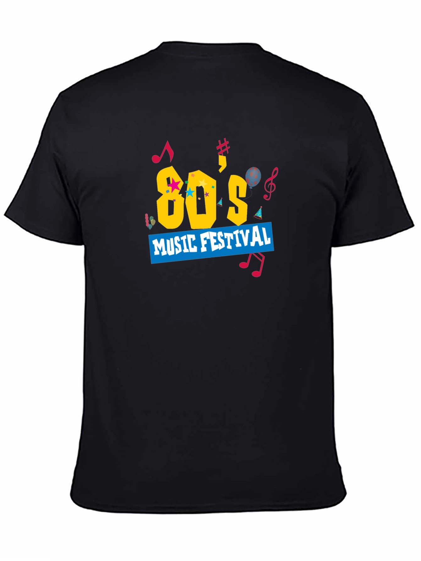 80s Music Festival Graphic Tee - Retro Style