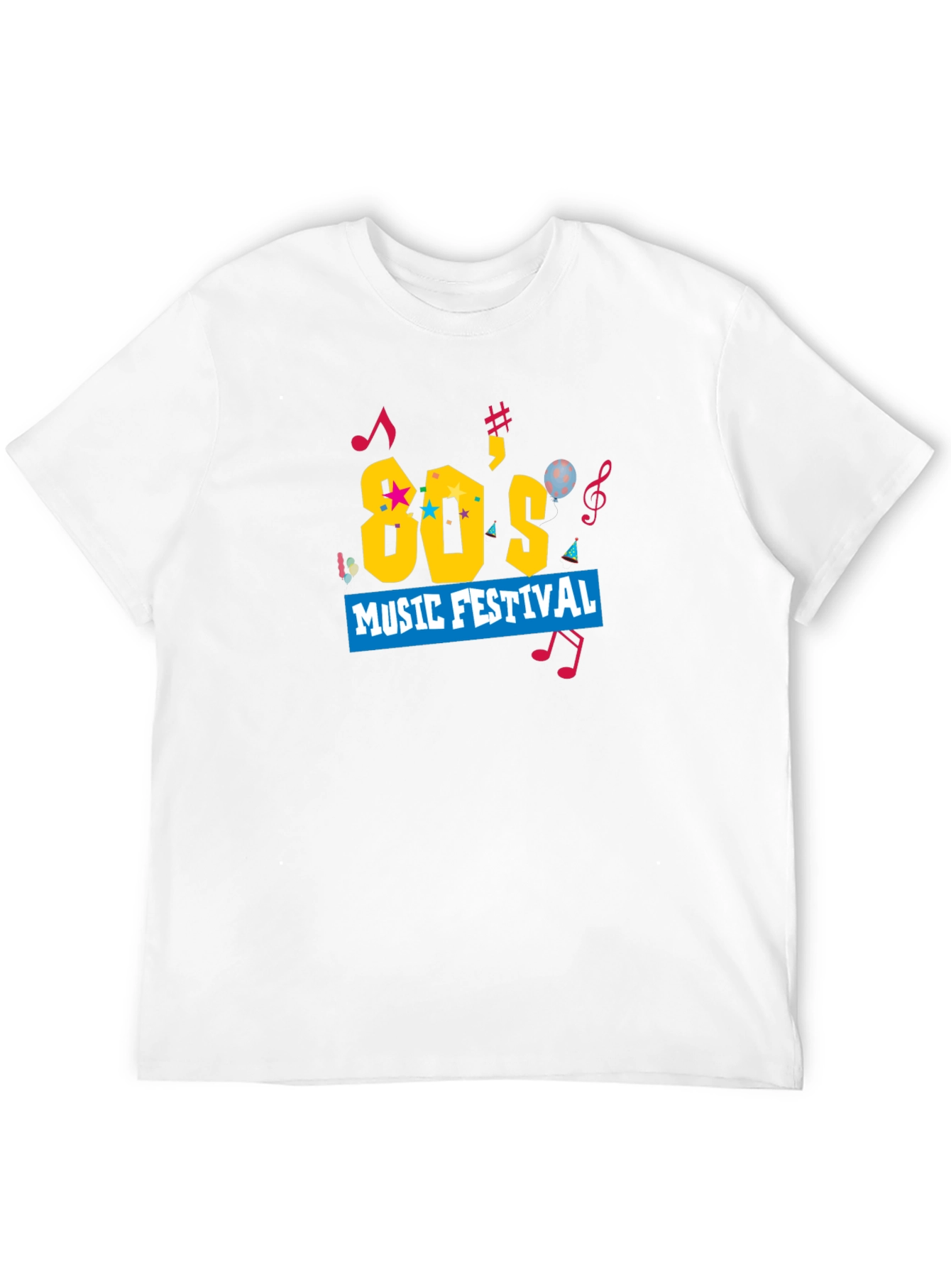 80s Music Festival Graphic Tee - Retro Style