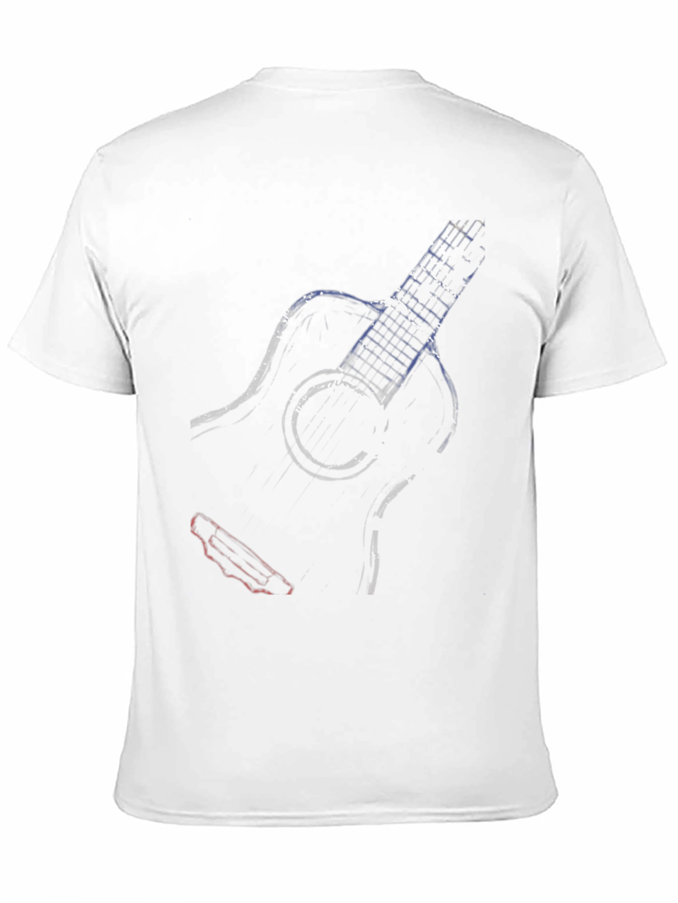 Guitar Sketch Tee - Cool Musician Shirt