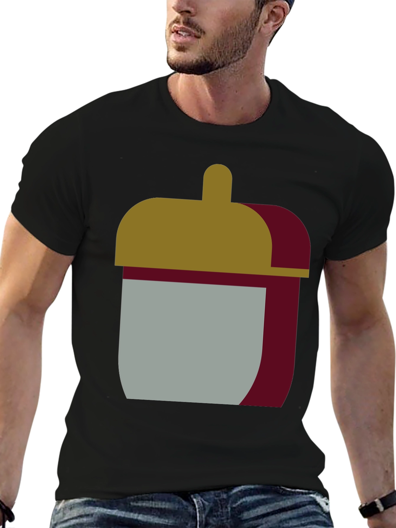 Abstract Jar Graphic Tee - Stylish Comfort