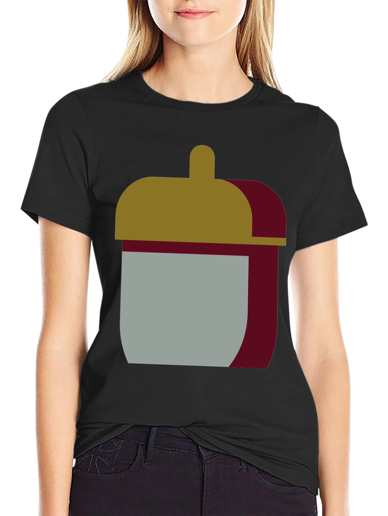 Abstract Jar Graphic Tee - Stylish Comfort