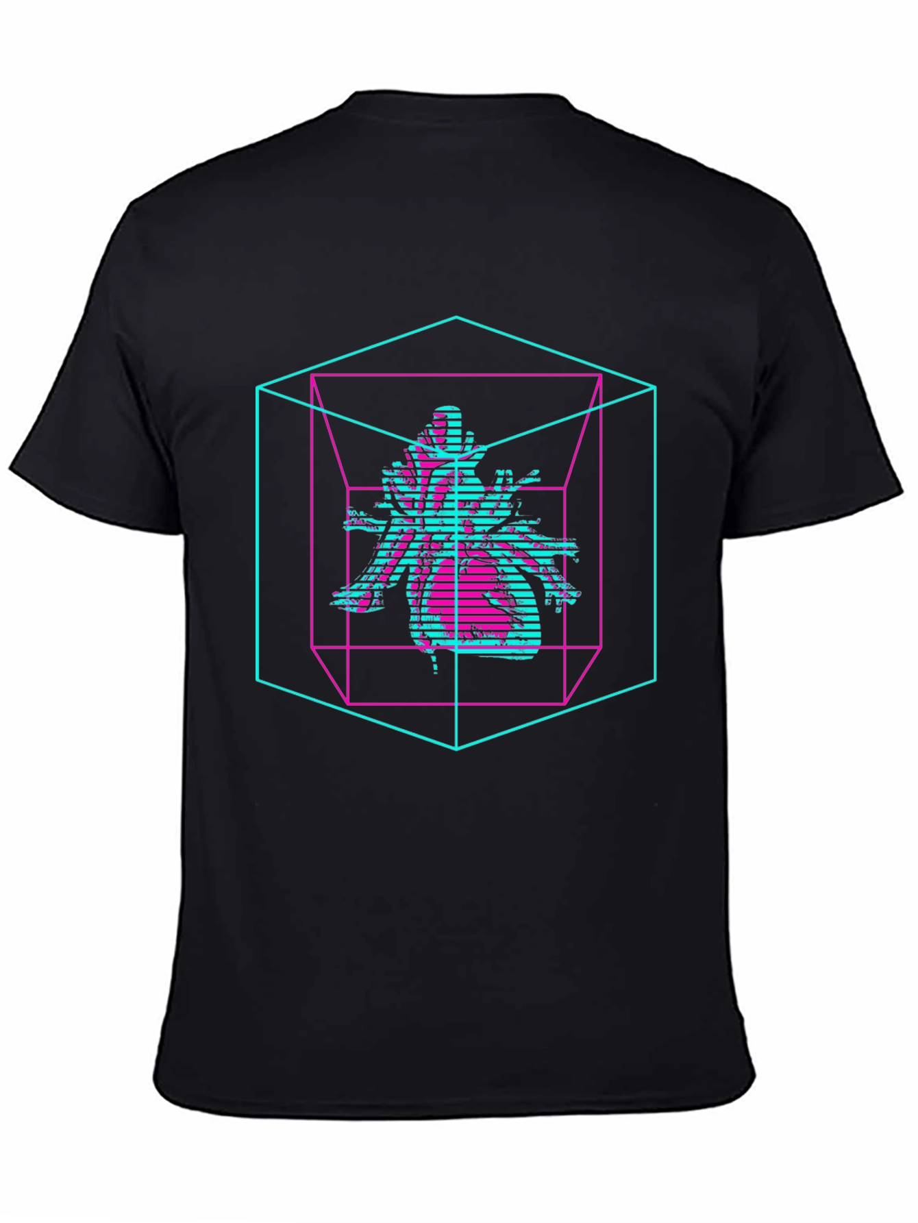 Abstract Graphic Tee - Cyberpunk Style T-Shirt