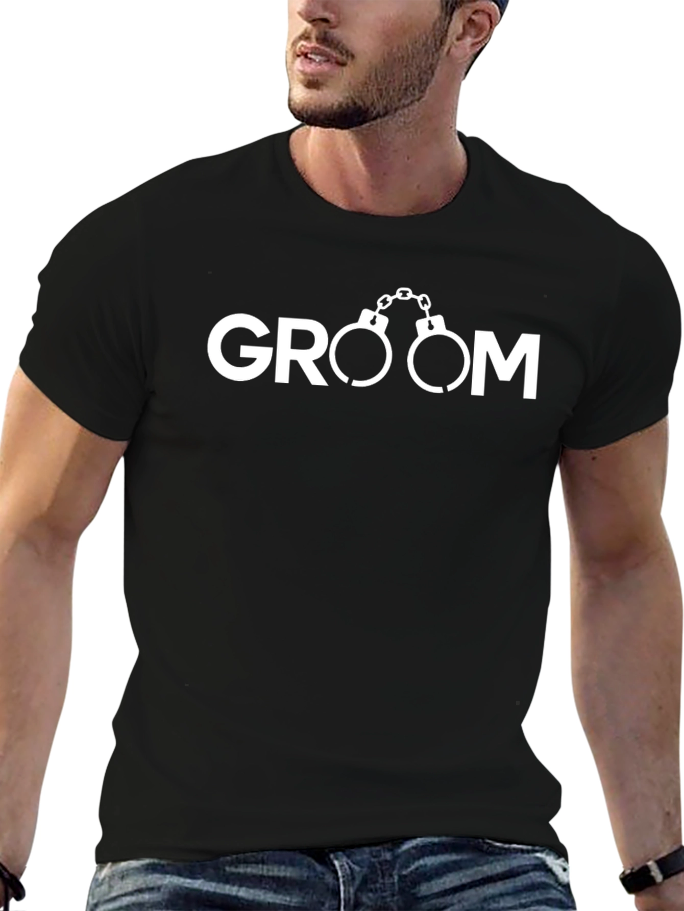 Groom Handcuff T-Shirt Bachelor Party