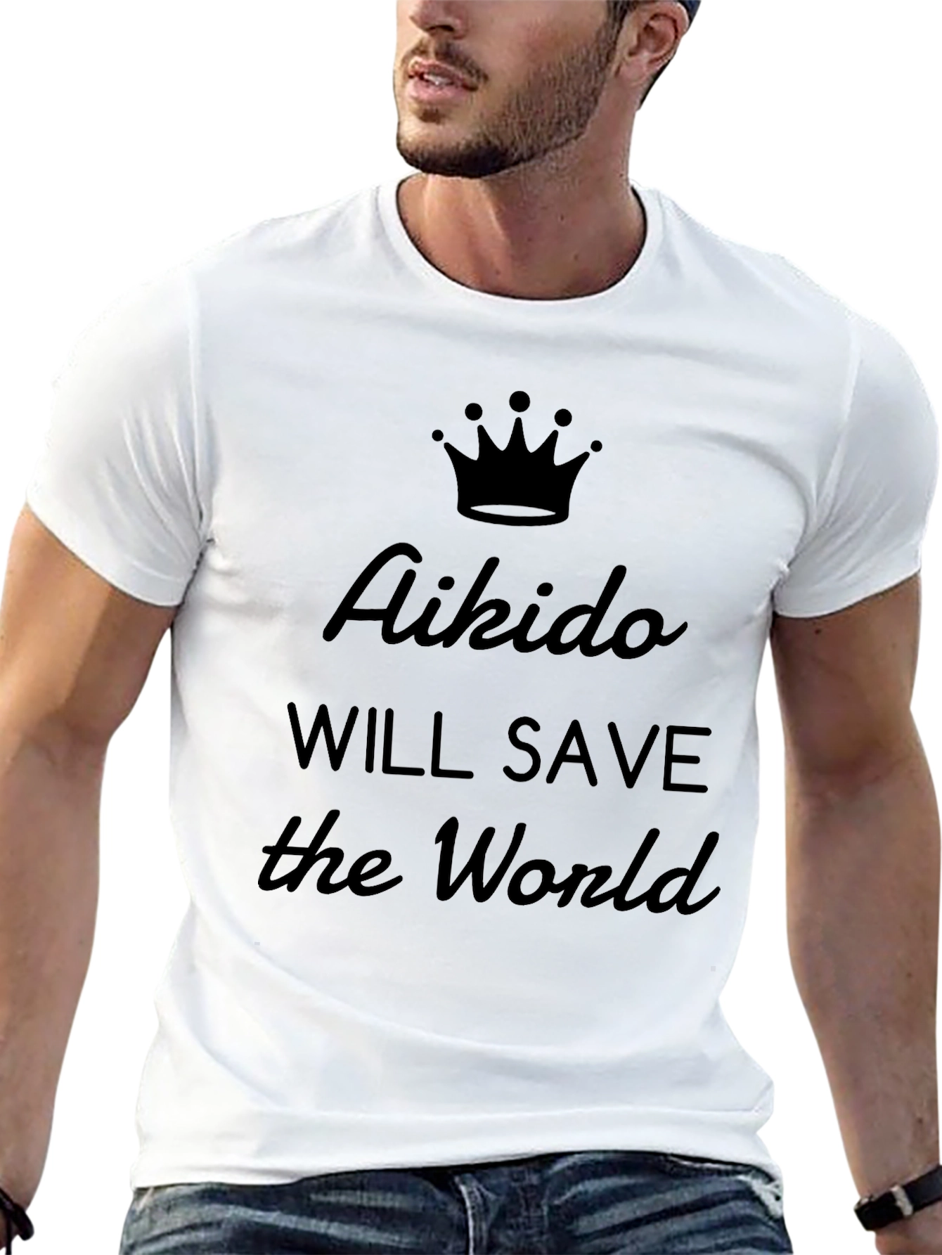 Aikido Will Save the World Black T-Shirt