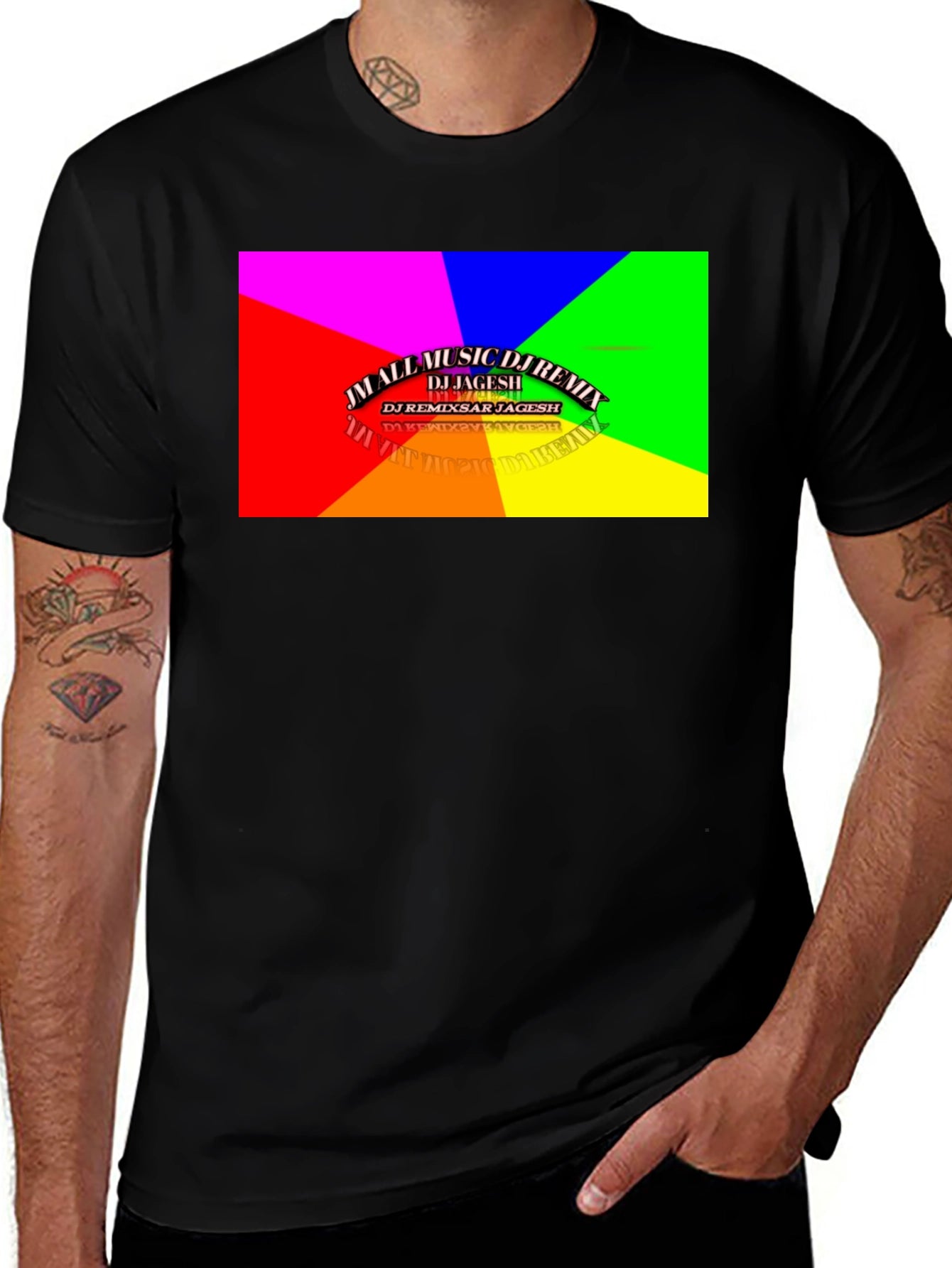 All Music DJ Remix T-Shirt - Black