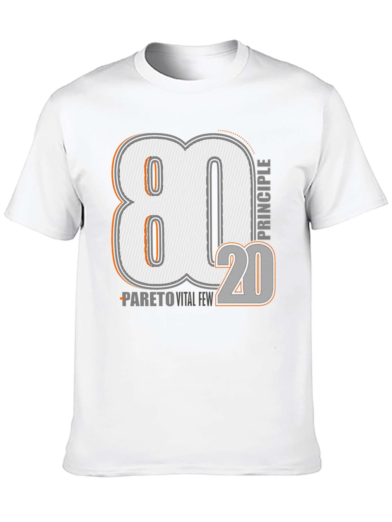 80/20 Pareto Principle Graphic T-Shirt