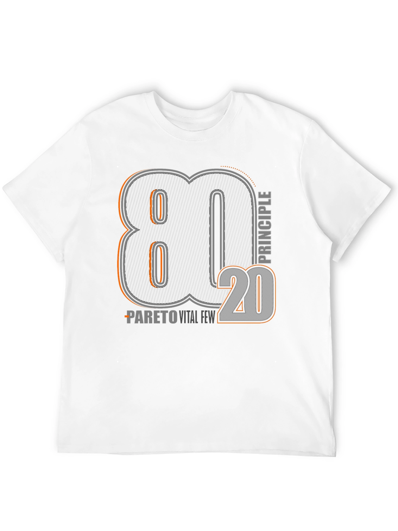 80/20 Pareto Principle Graphic T-Shirt