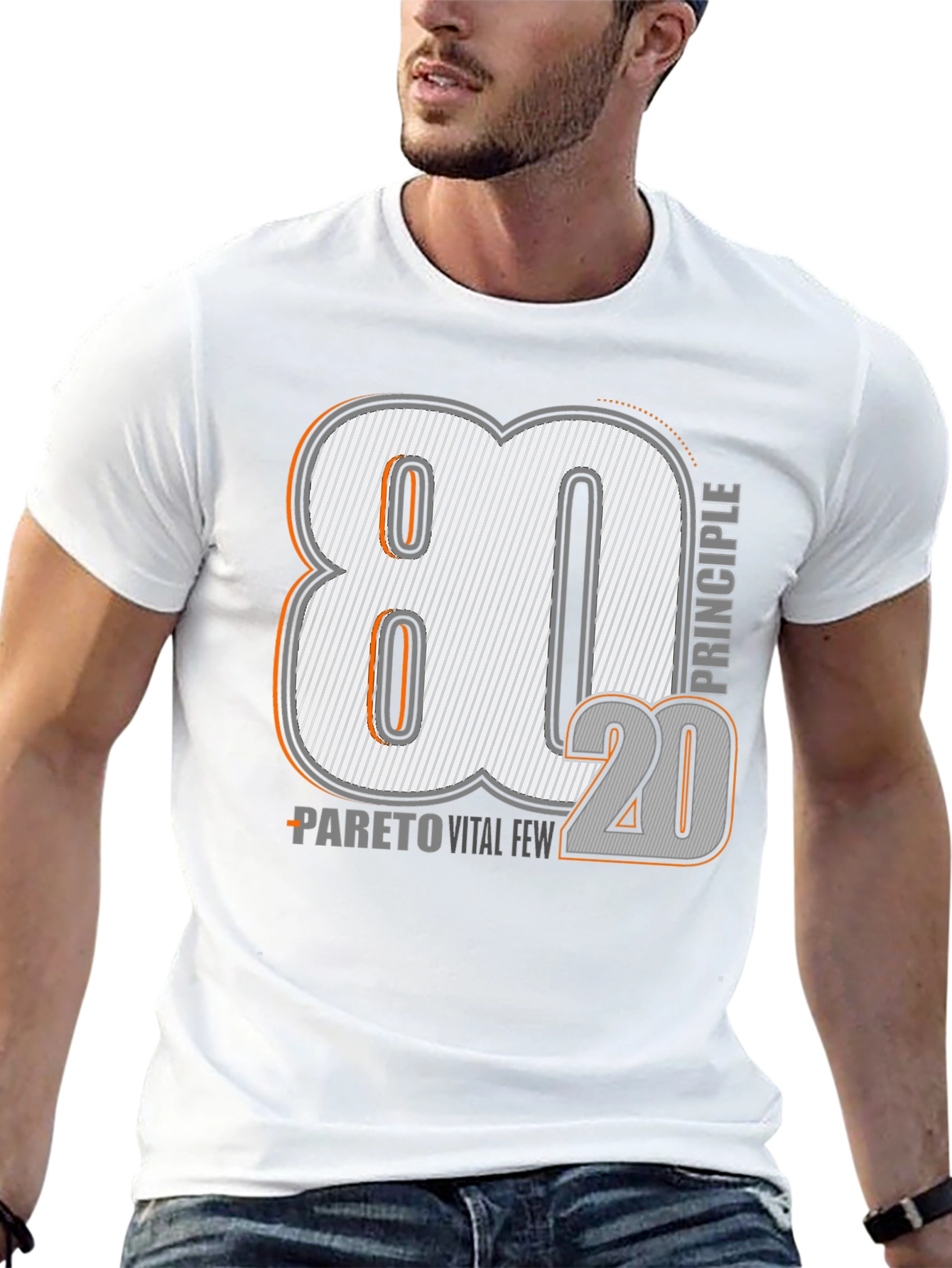 80/20 Pareto Principle Graphic T-Shirt
