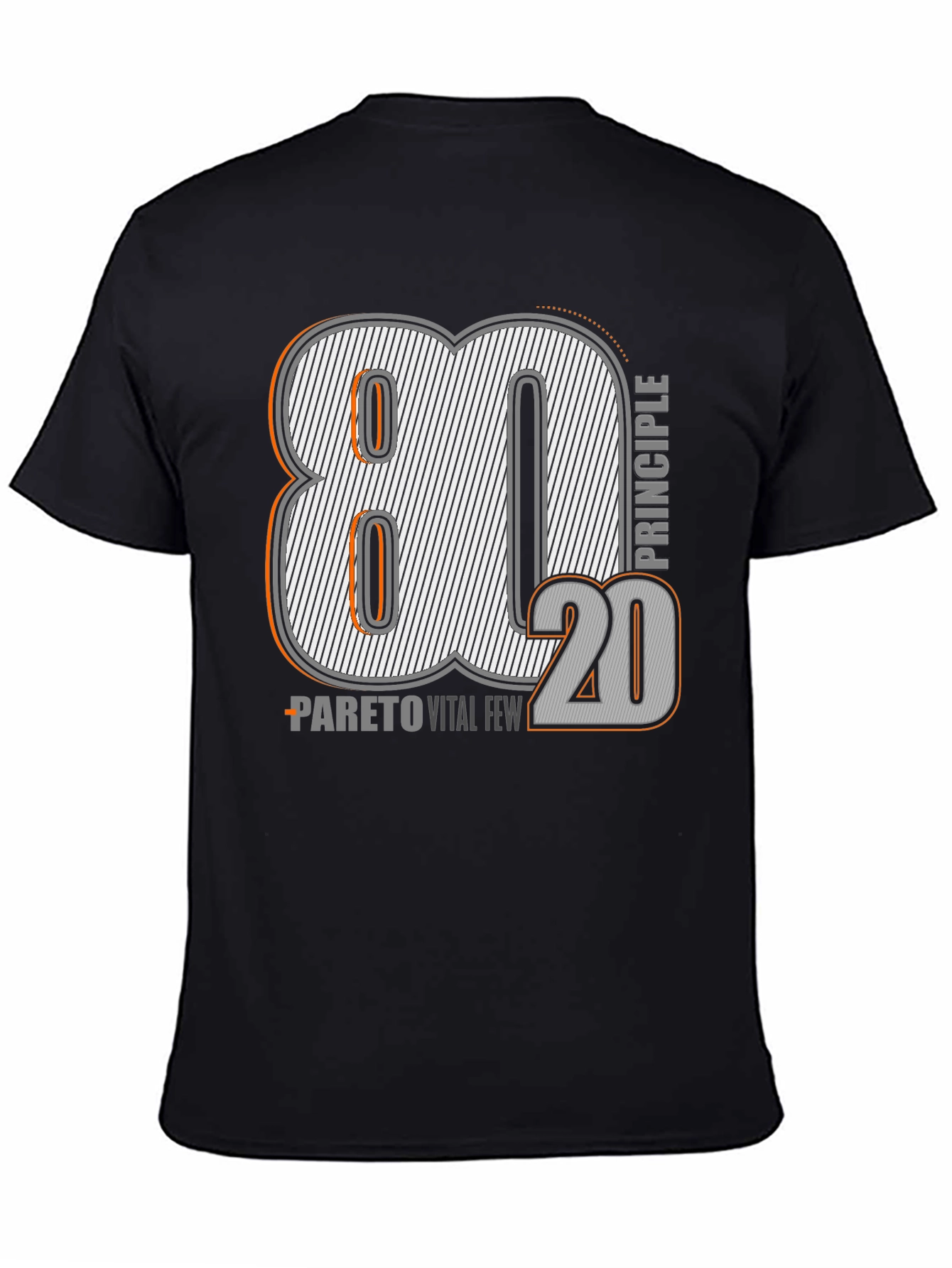 80/20 Pareto Principle Graphic T-Shirt