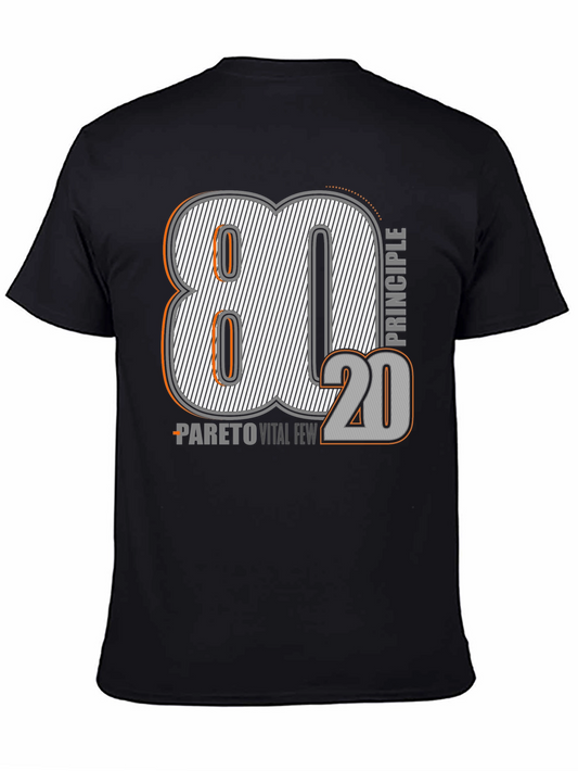 80/20 Pareto Principle Graphic T-Shirt