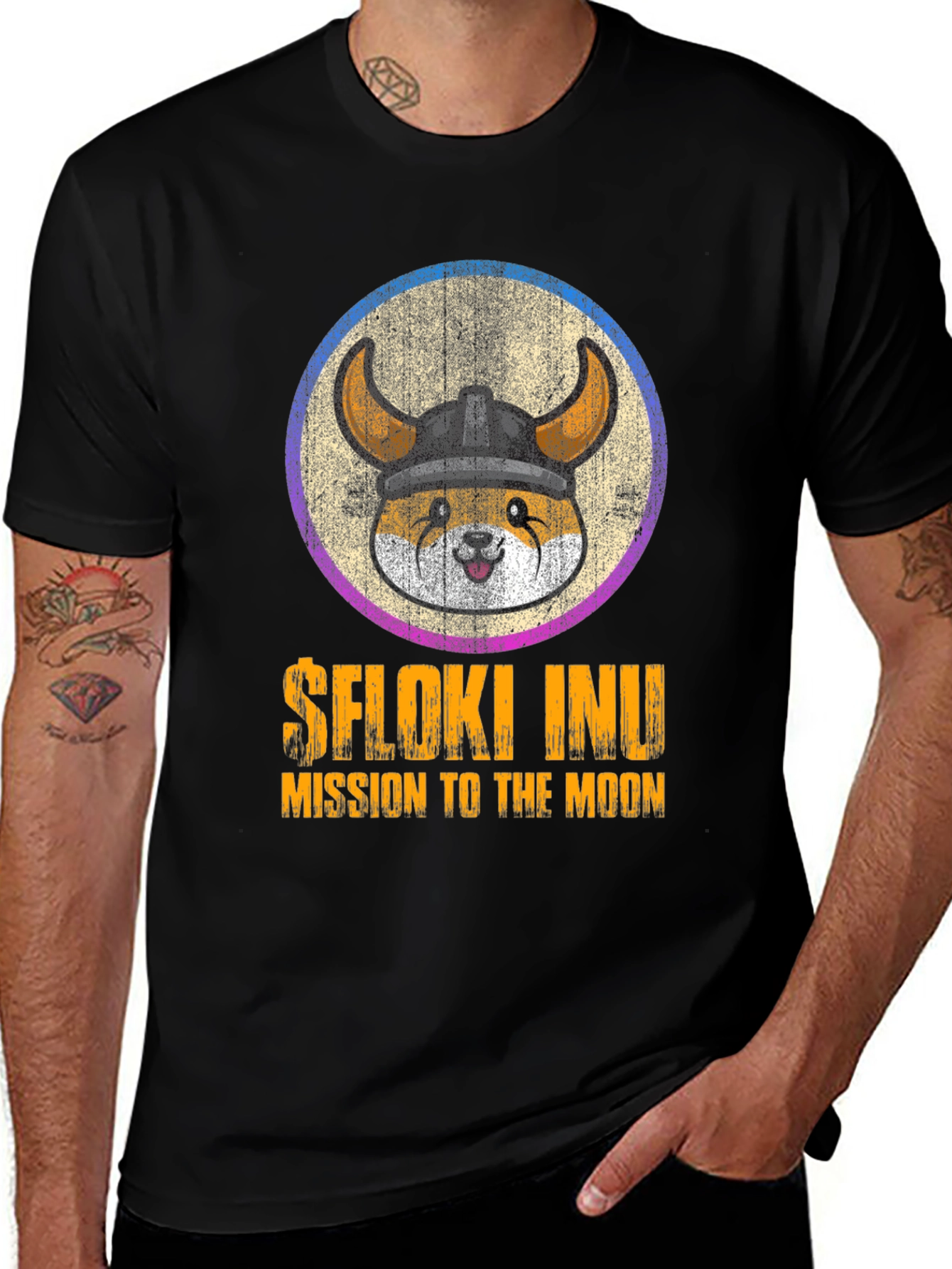 $Floki Inu Mission to the Moon Graphic T-Shirt