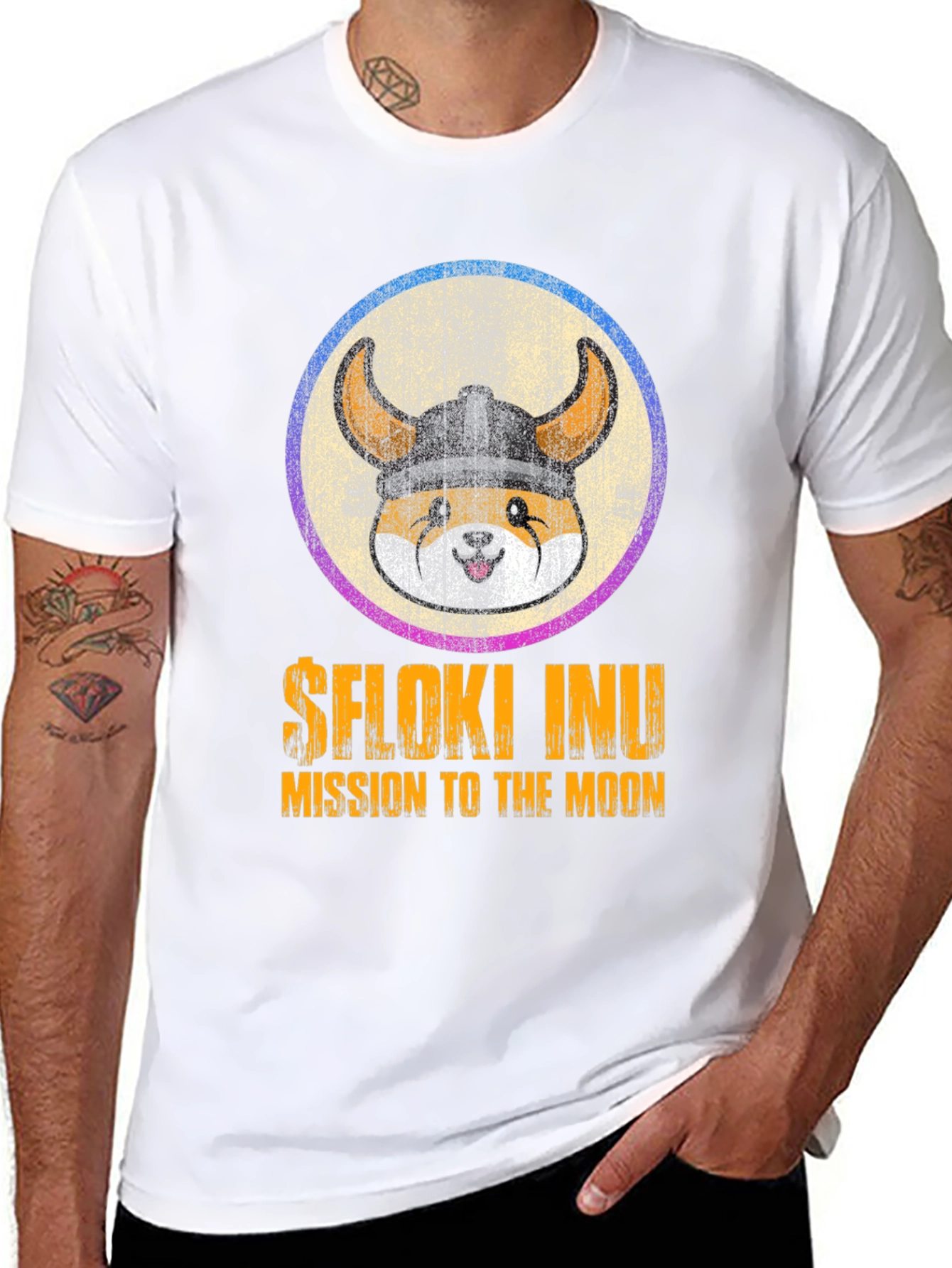 $Floki Inu Mission to the Moon Graphic T-Shirt